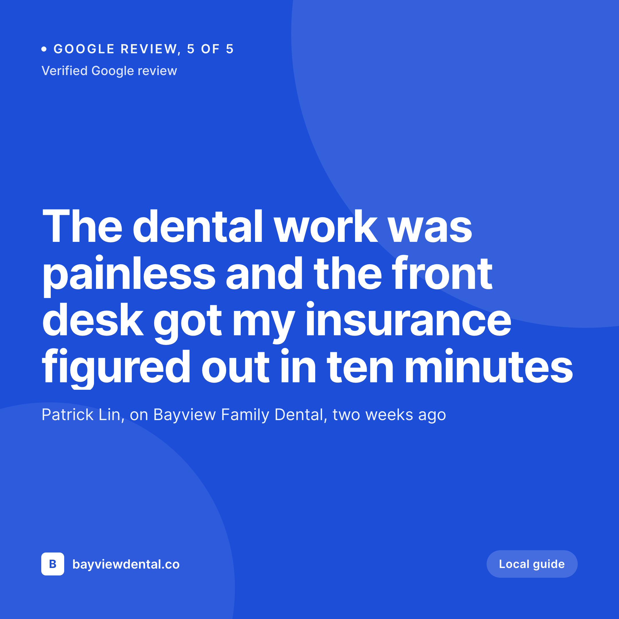 SleekPixel example output for Google review cards