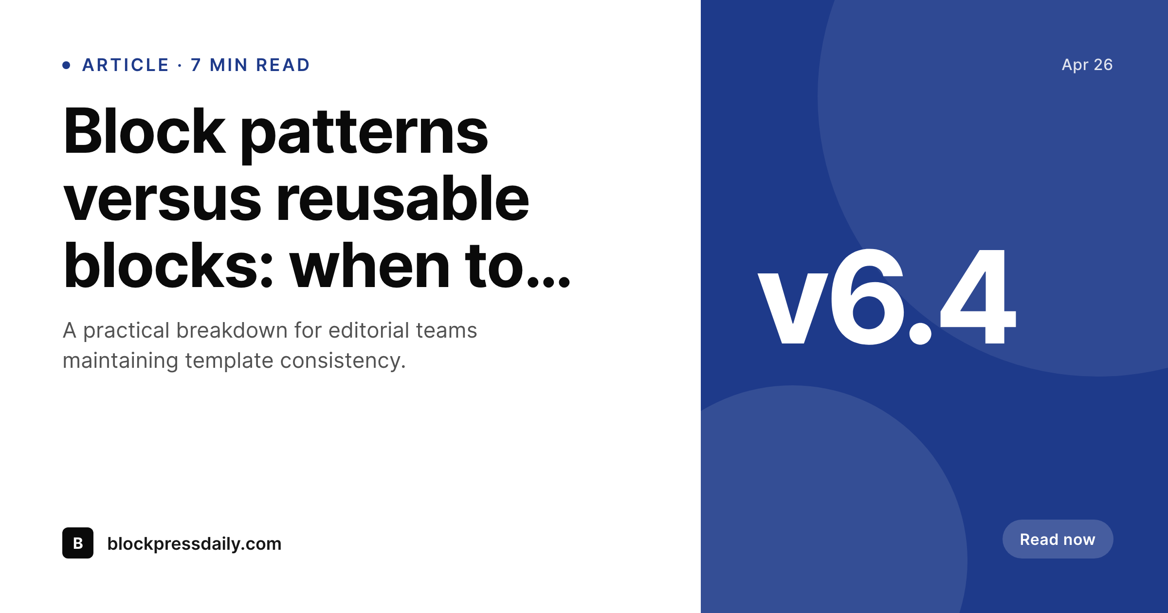 SleekPixel example output for Gutenberg block editor