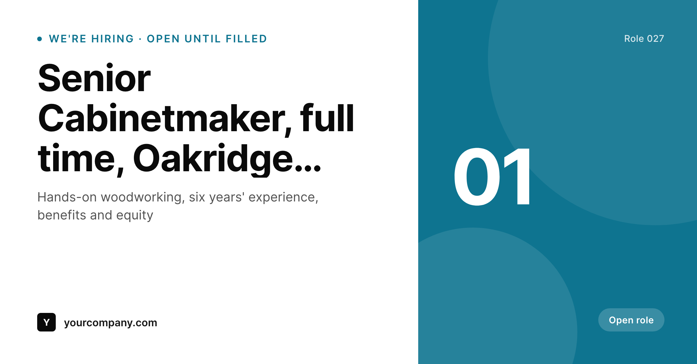 SleekPixel example output for hiring announcement images