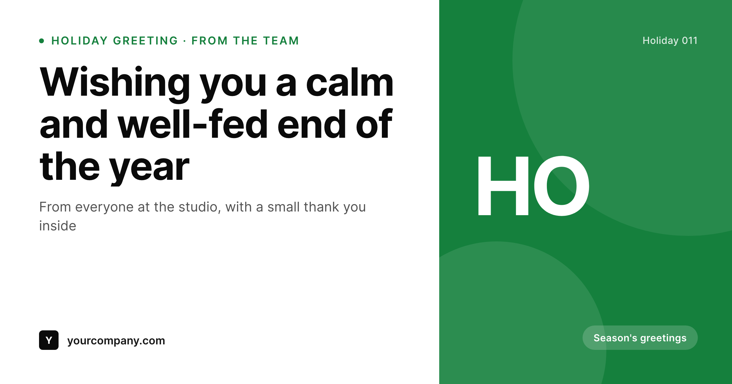 SleekPixel example output for holiday greeting cards