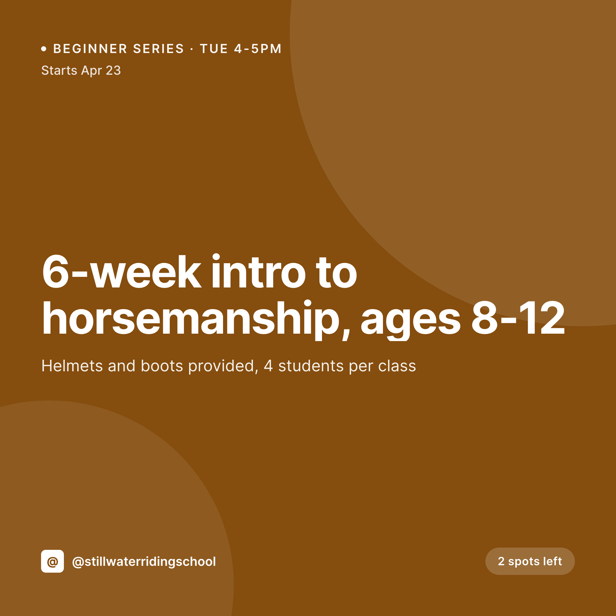 SleekPixel example output for horseback riding school