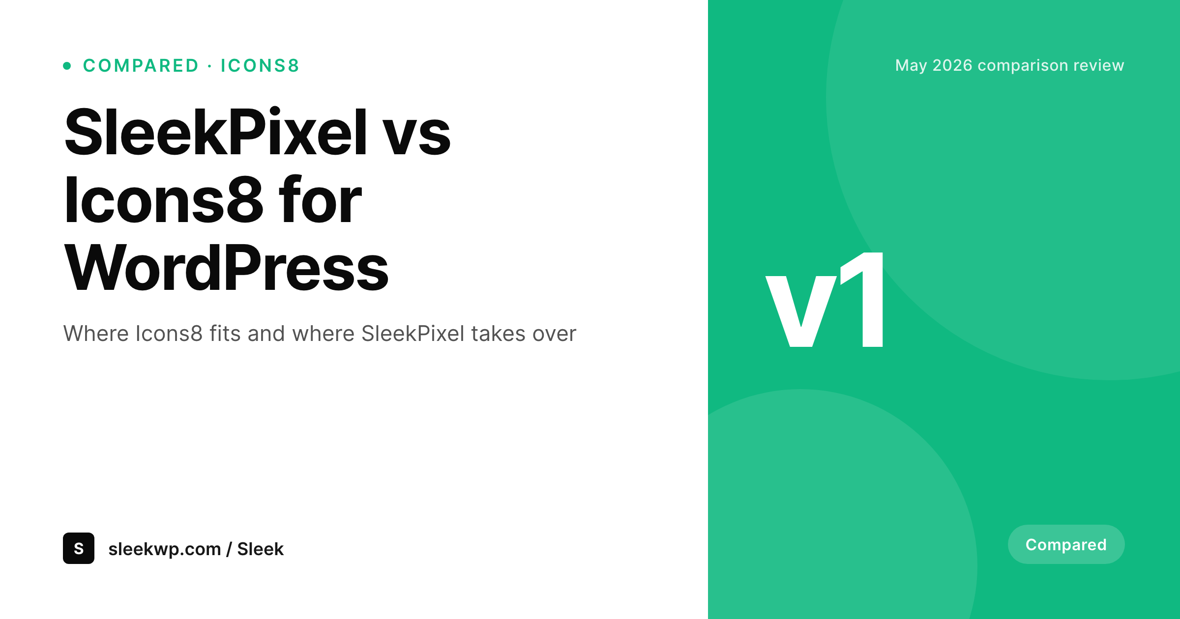 SleekPixel example output for Icons8 alternative for WordPress