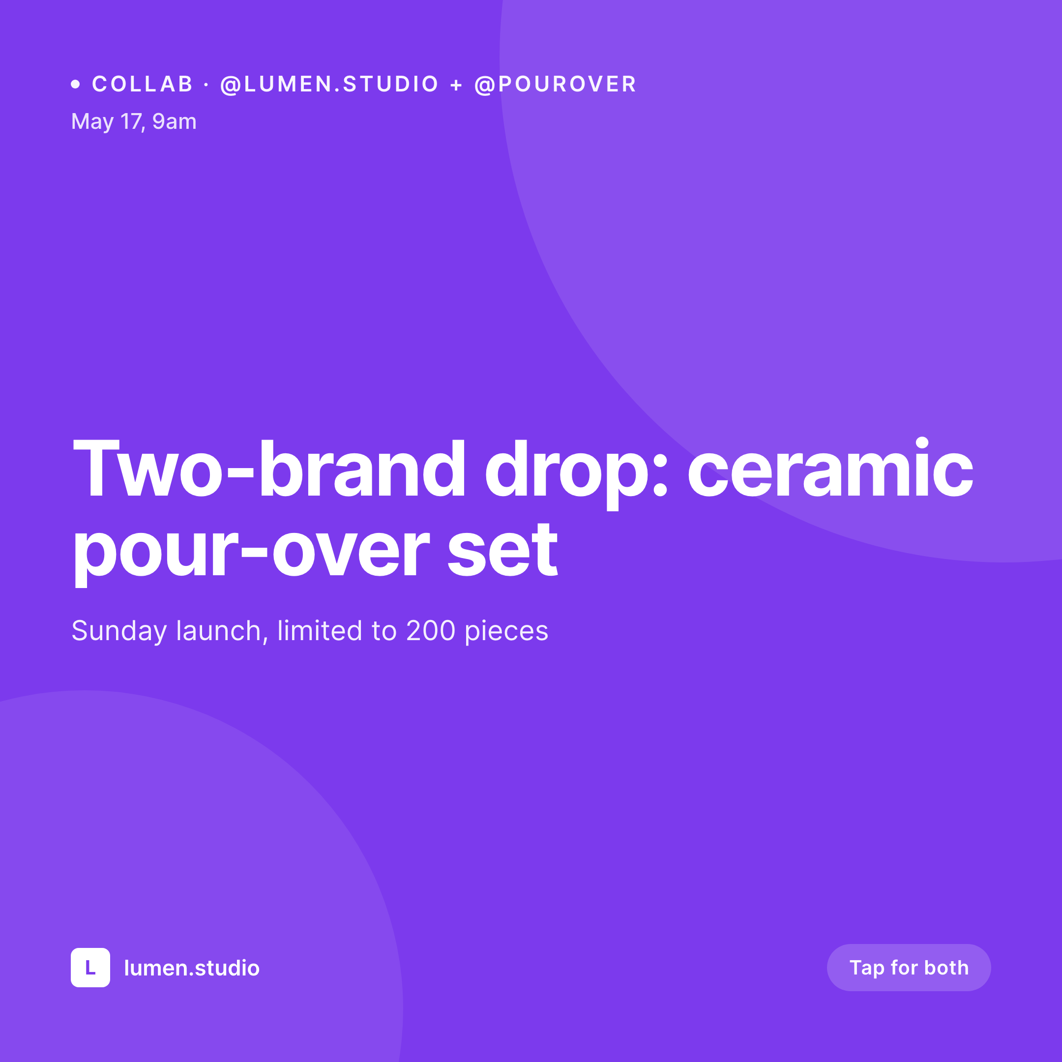 SleekPixel example output for Instagram collab post images