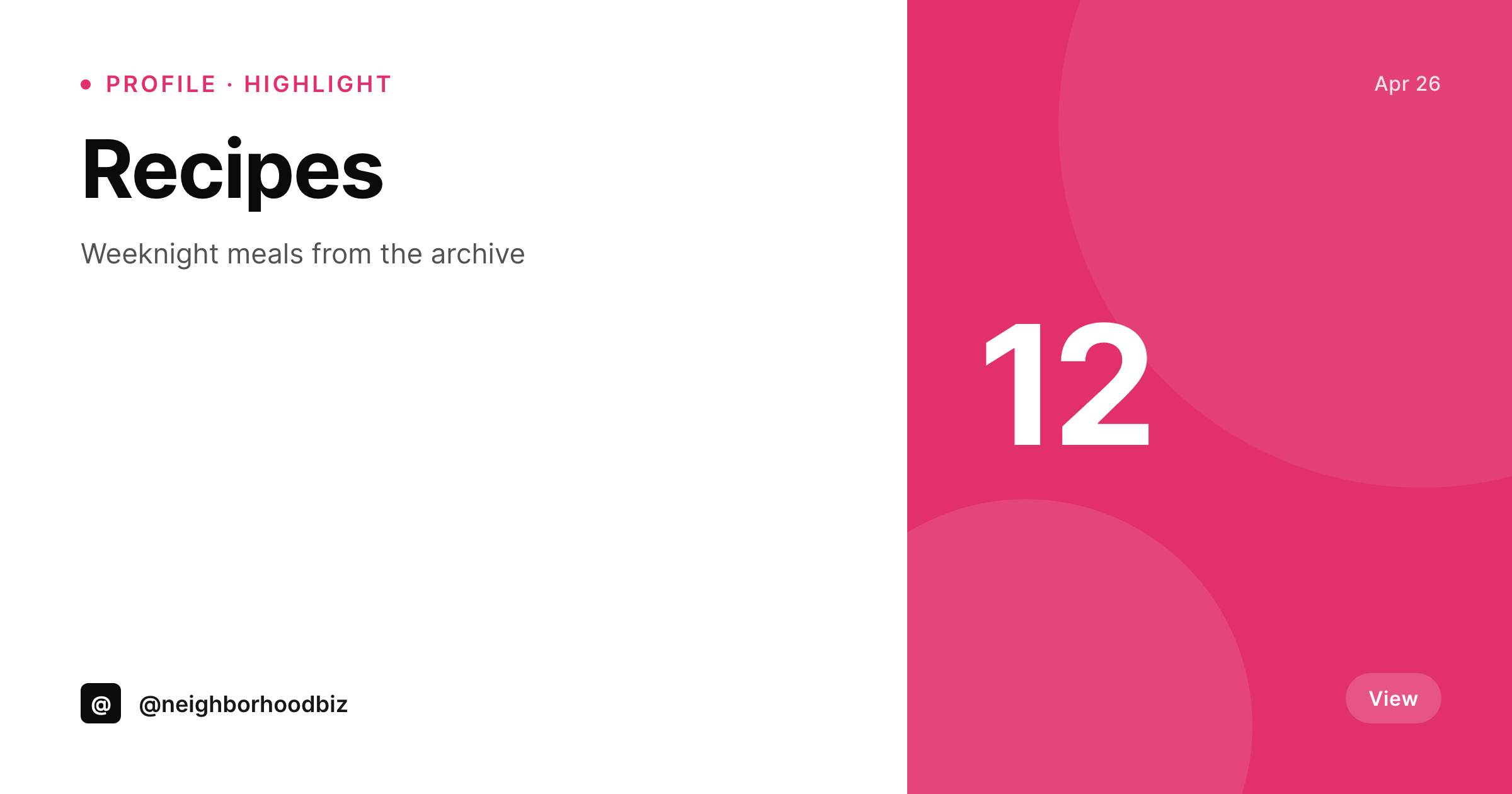 SleekPixel example output for Instagram highlight covers