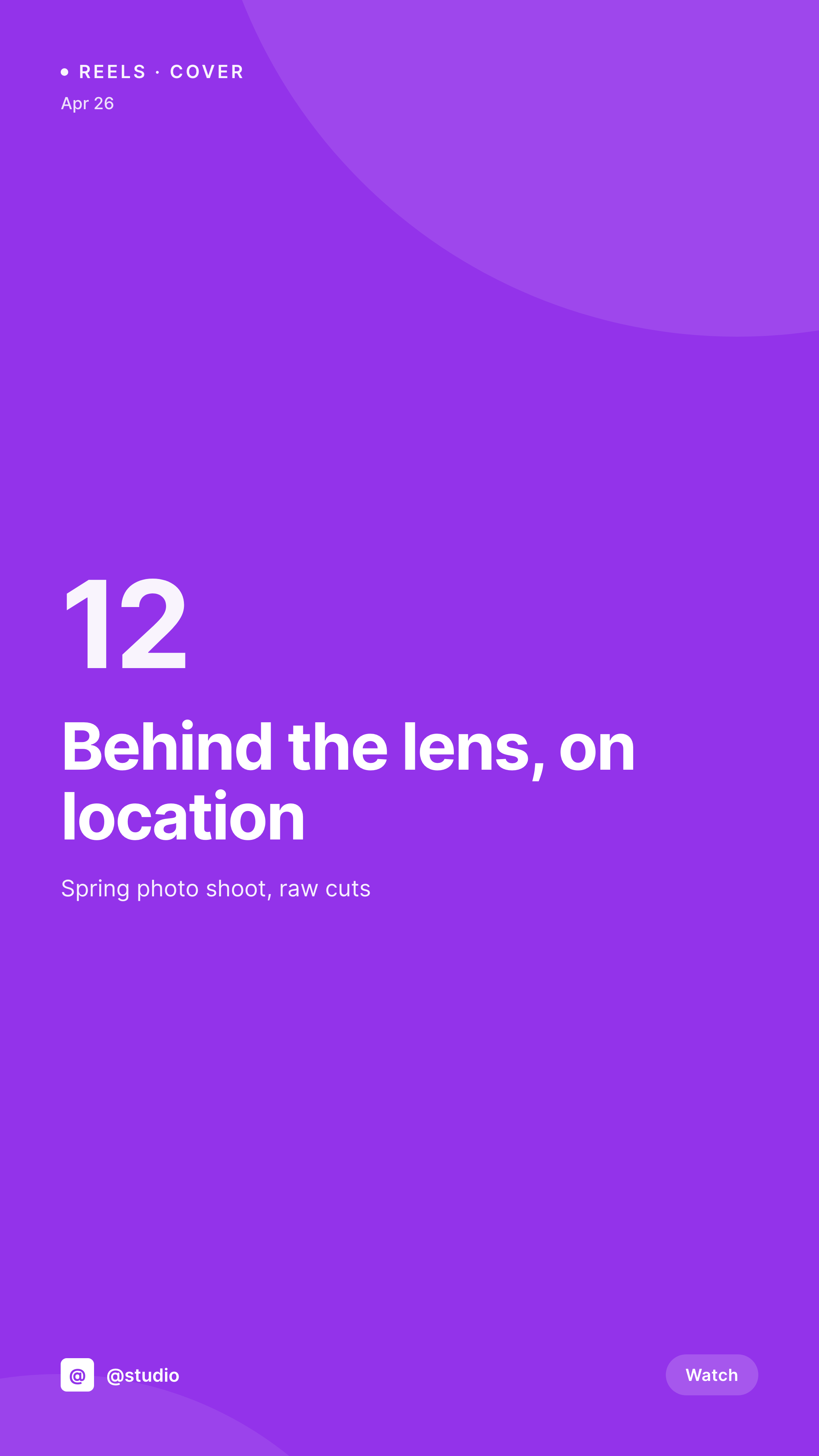 SleekPixel example output for Instagram Reels covers