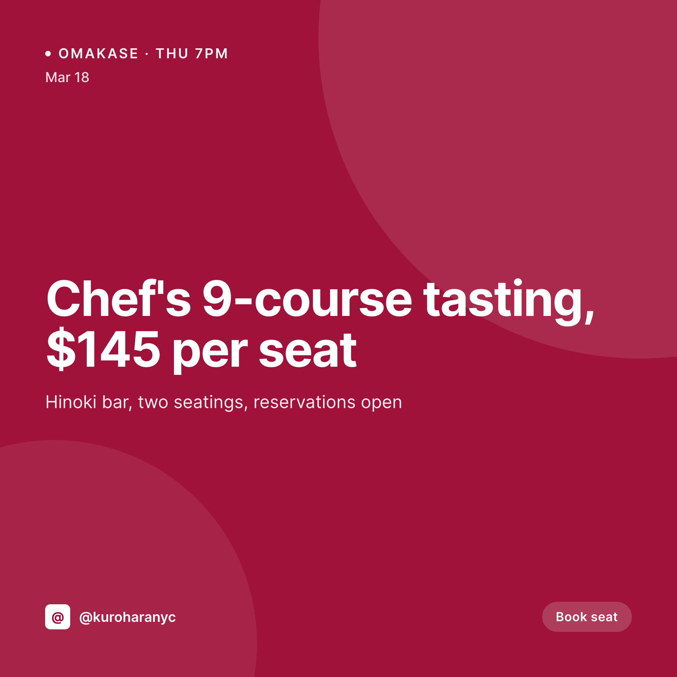 SleekPixel example output for Japanese restaurant