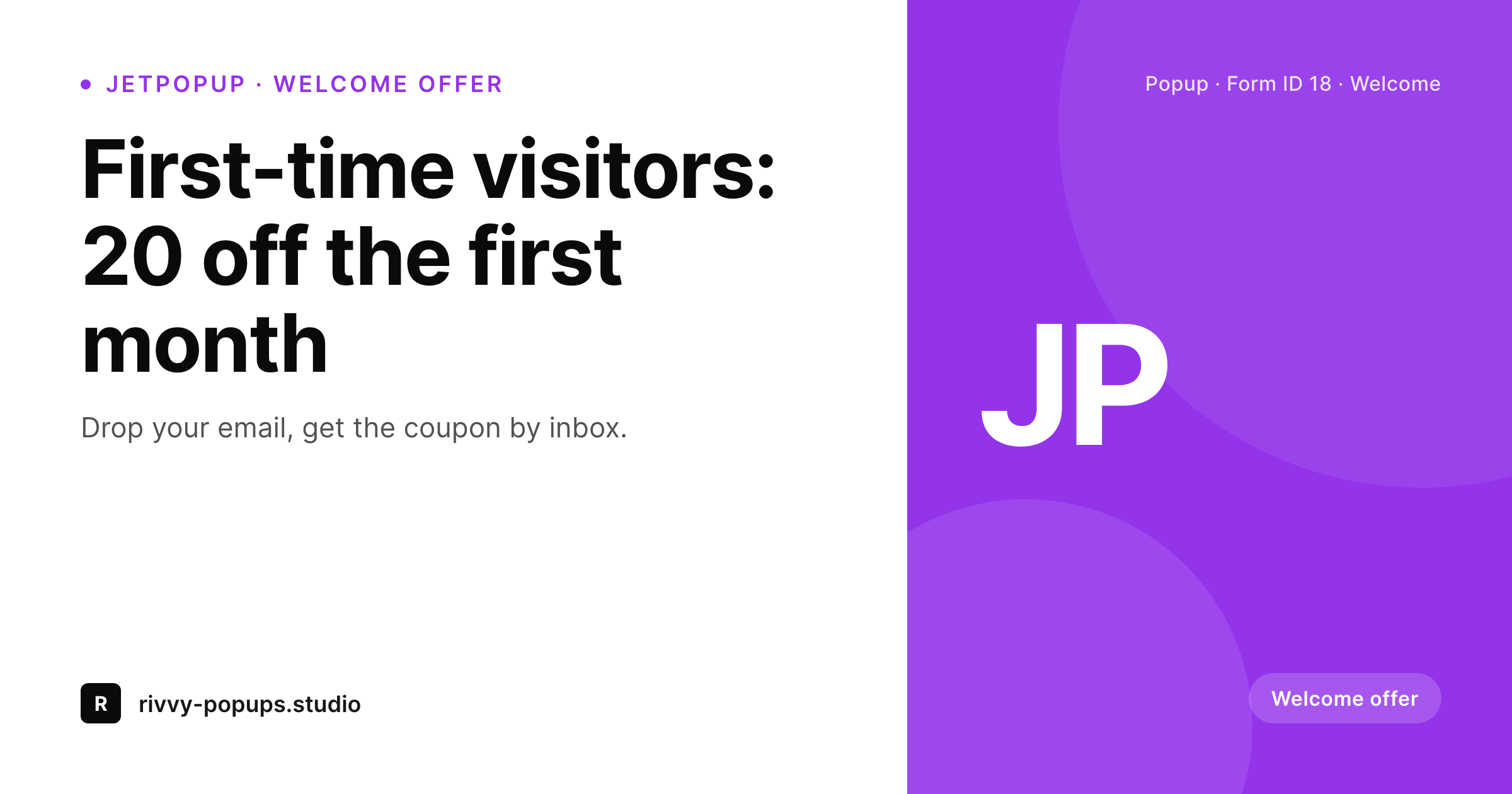 SleekPixel example output for JetPopup