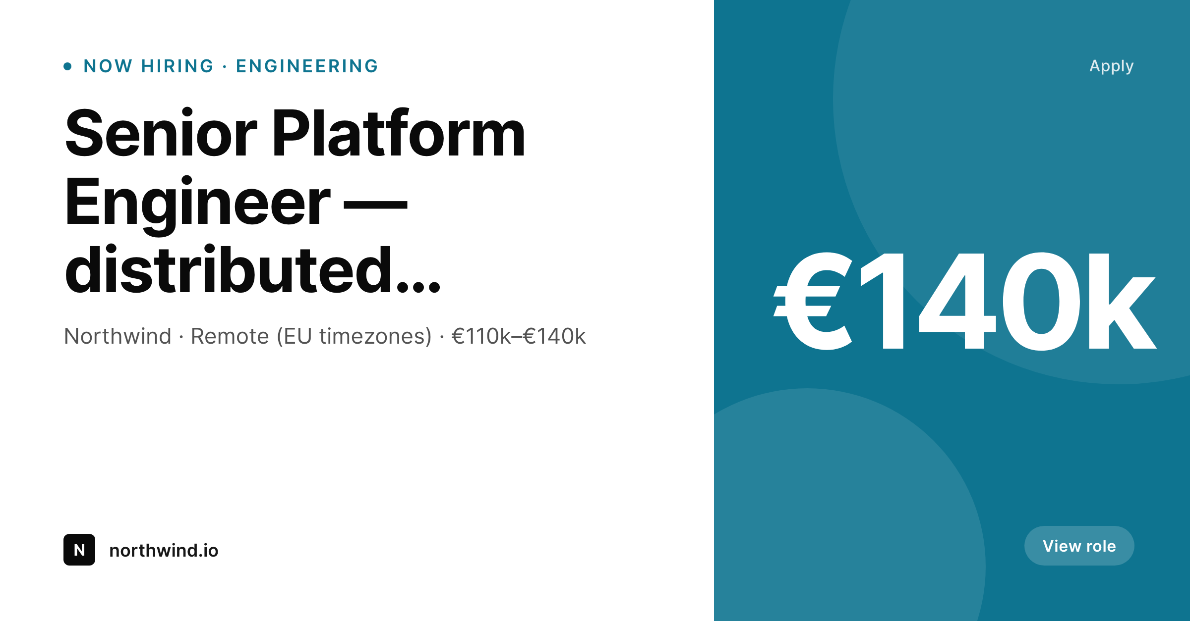 SleekPixel example output for job posting