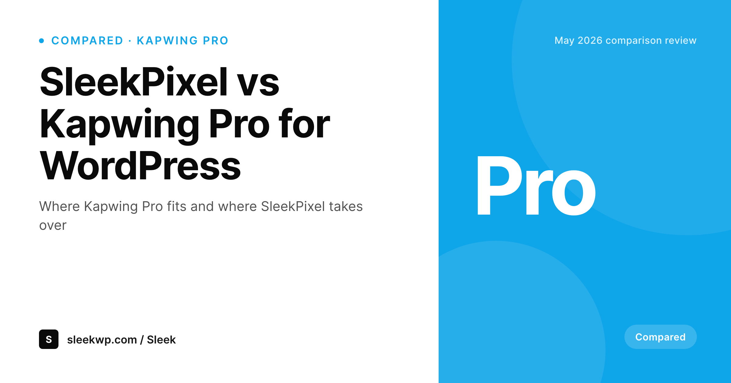 SleekPixel example output for Kapwing Pro alternative for WordPress