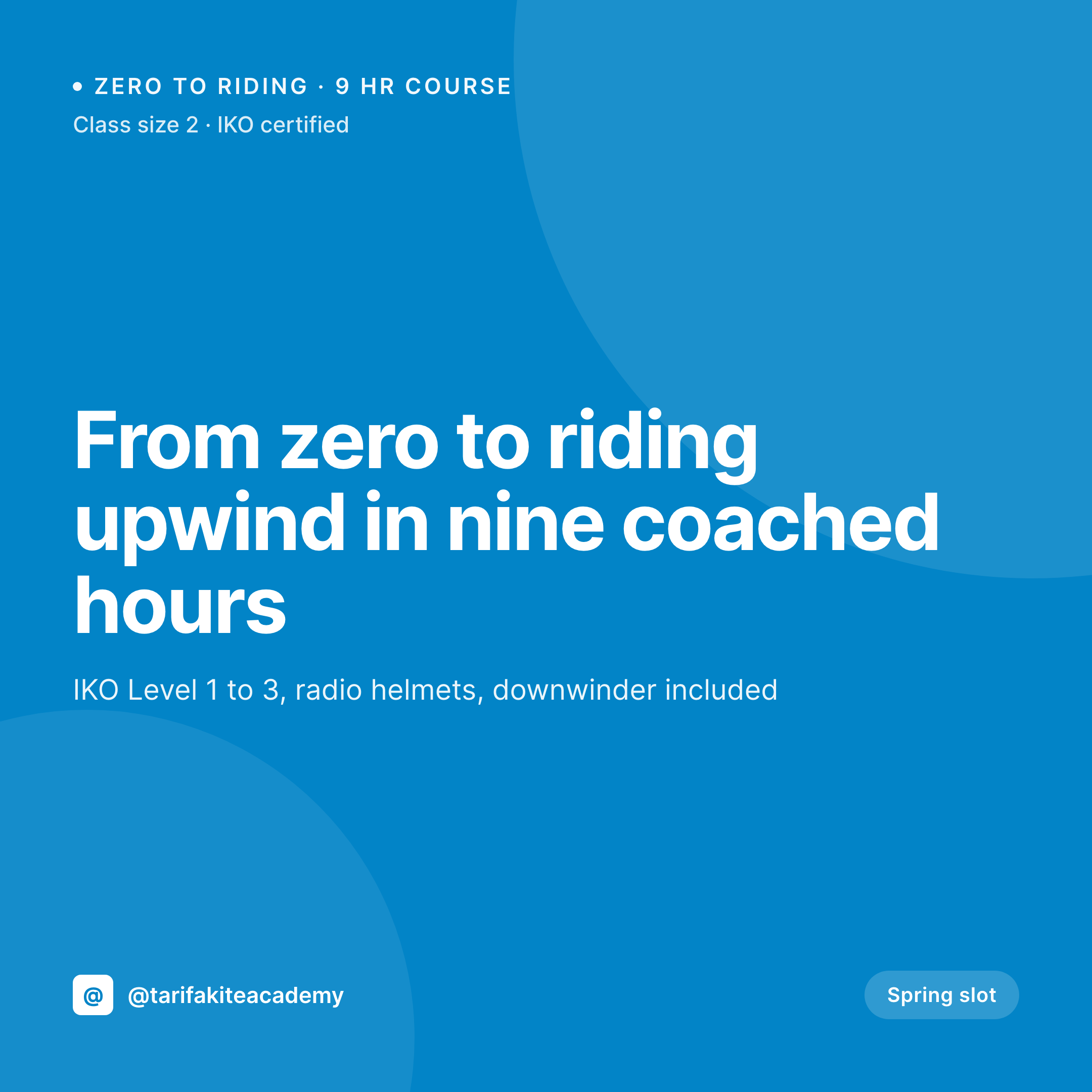 SleekPixel example output for kiteboarding school