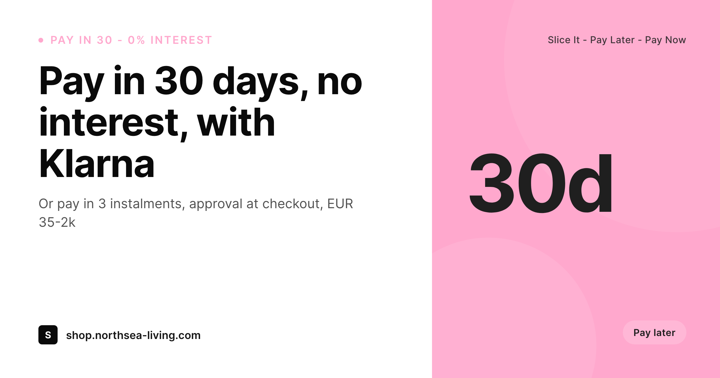 SleekPixel example output for Klarna Payments for WooCommerce