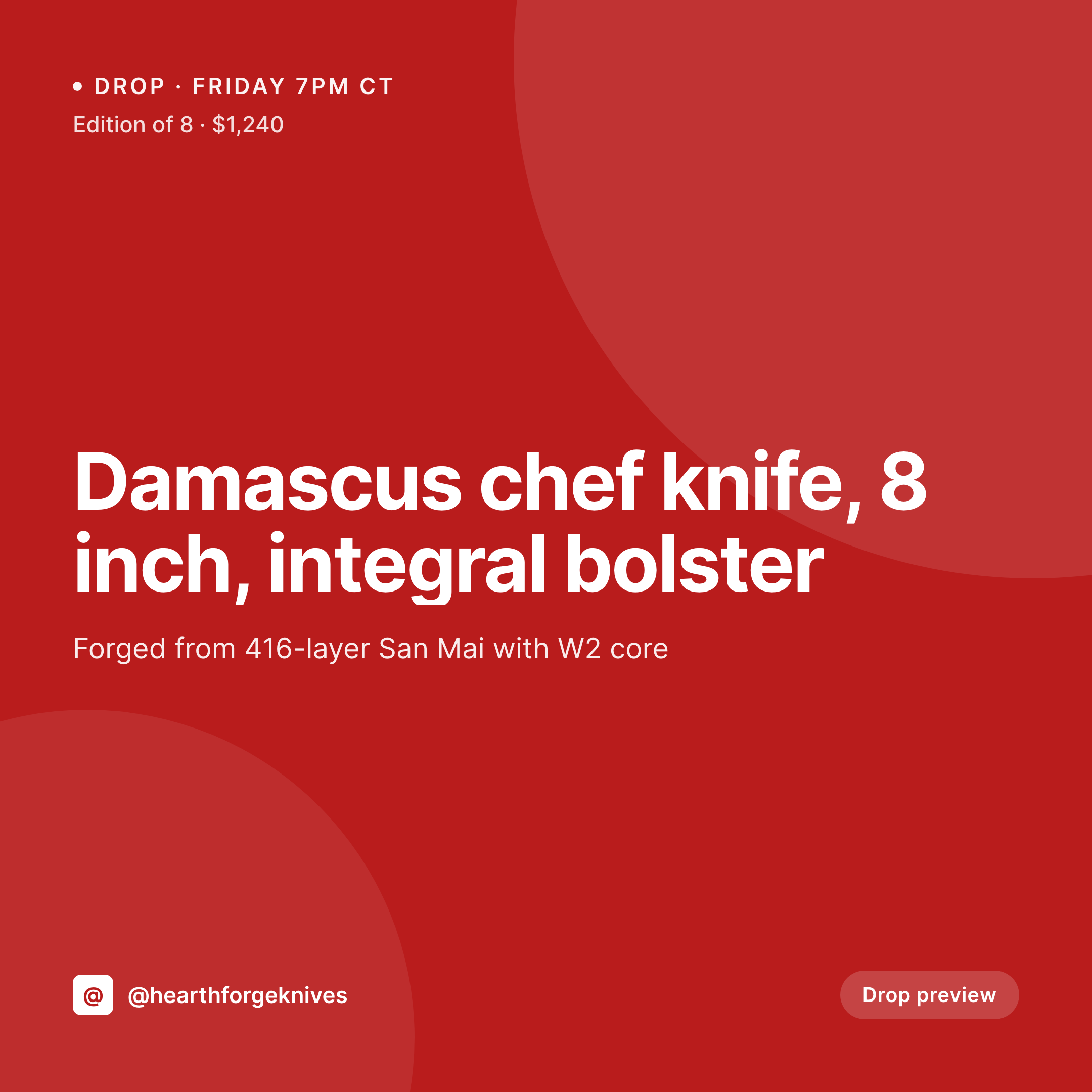 SleekPixel example output for knife maker