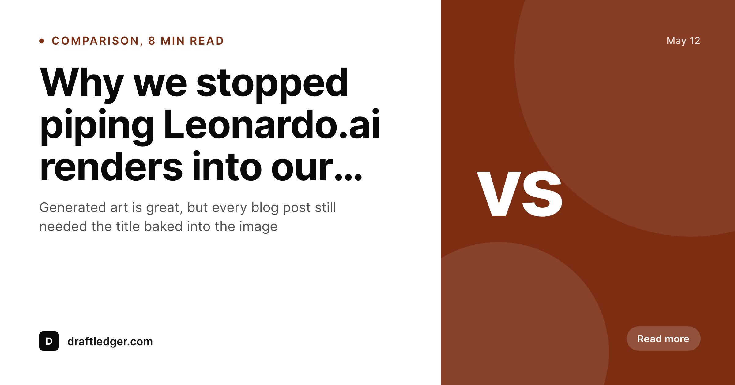 SleekPixel example output for Leonardo.ai alternative for WordPress OG images