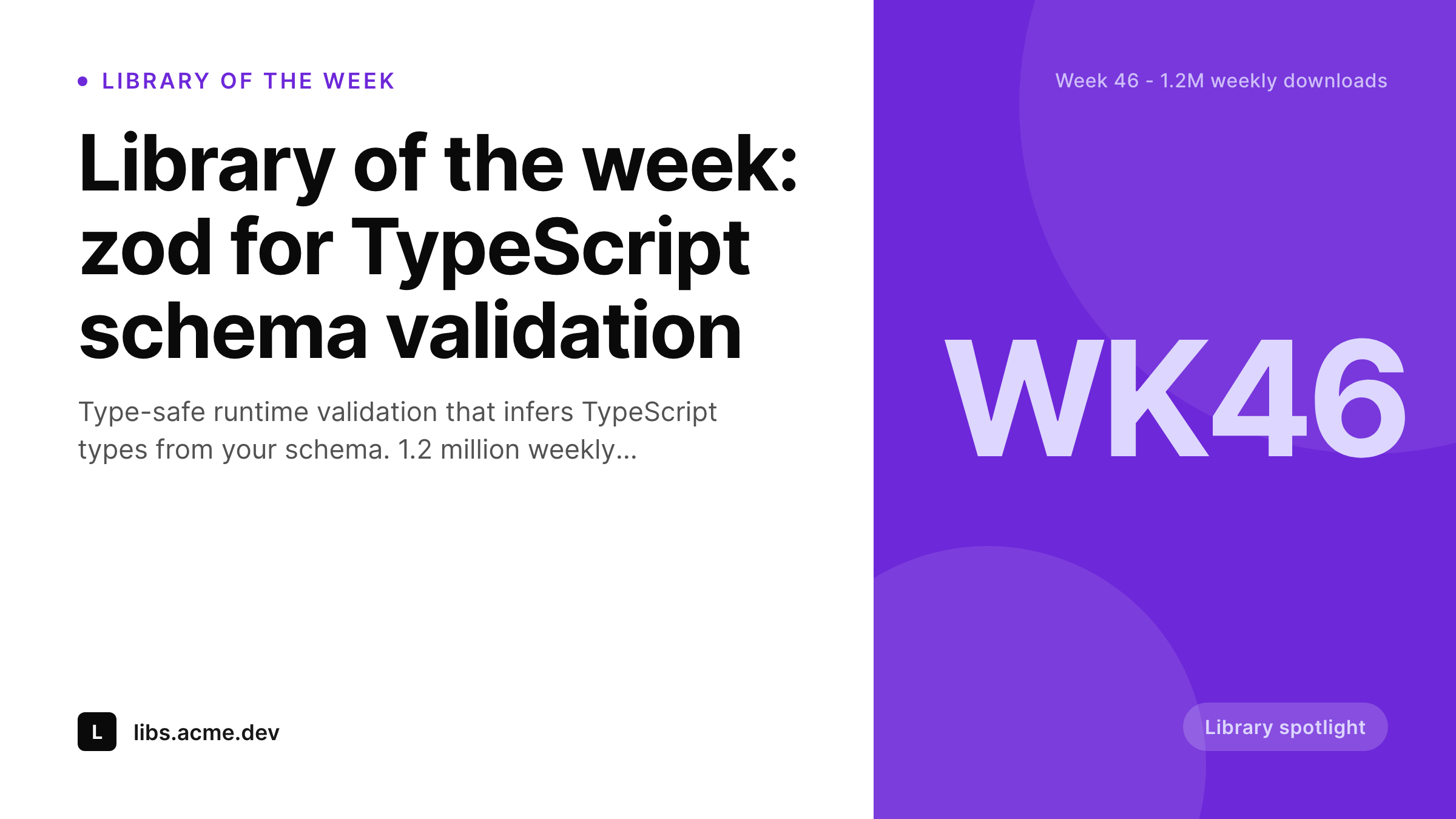 SleekPixel example output for library of the week card