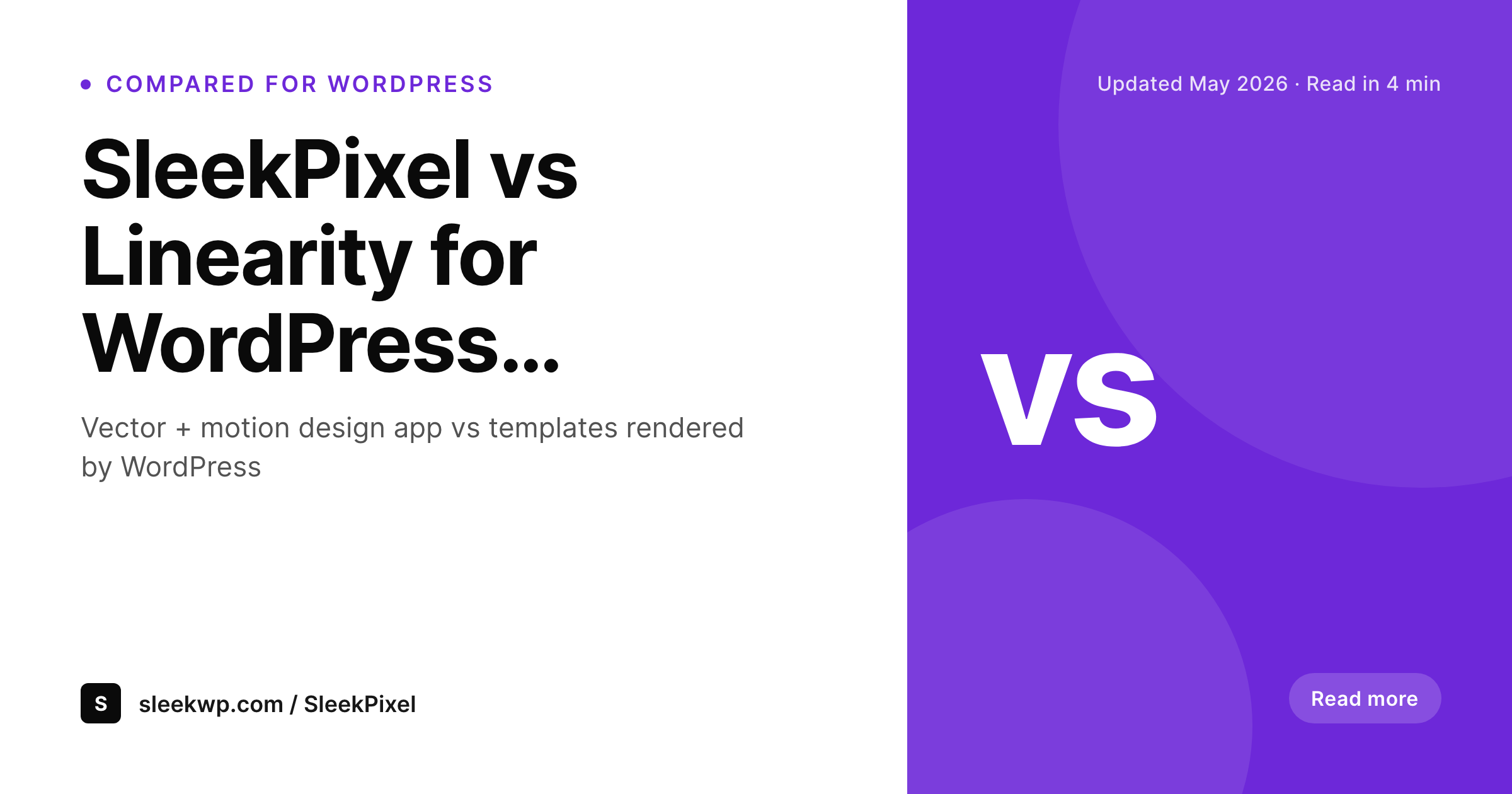 SleekPixel example output for Linearity alternative for WordPress