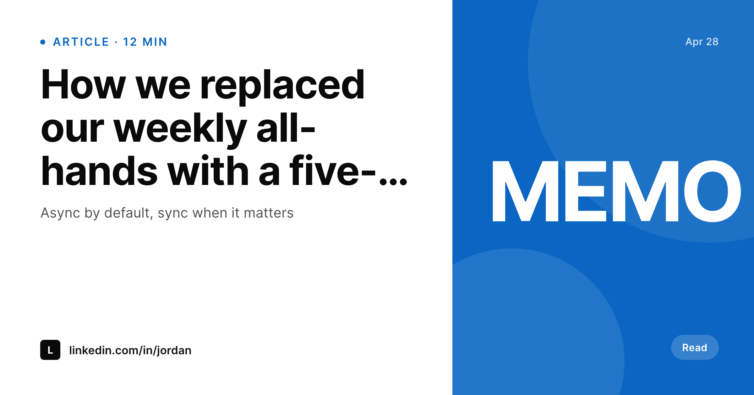 SleekPixel example output for LinkedIn article covers