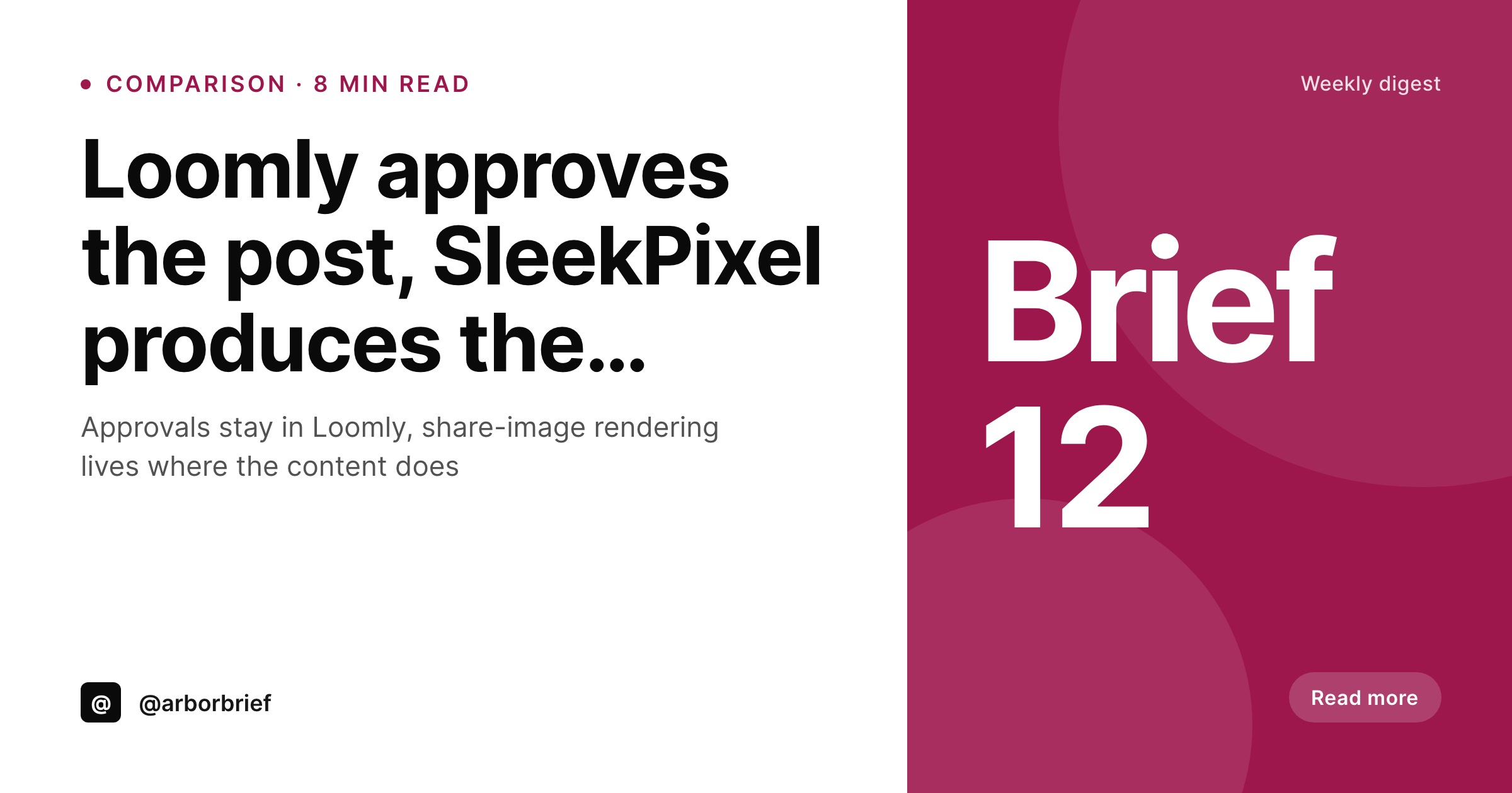 SleekPixel example output for Loomly alternative for WordPress