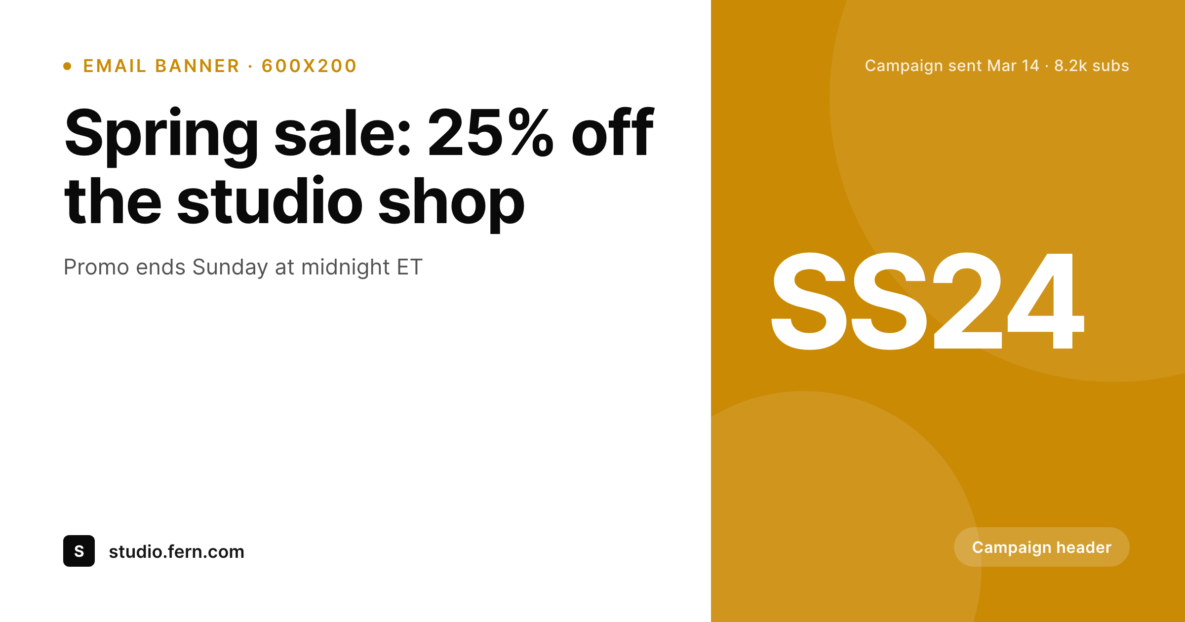 SleekPixel example output for Mailchimp email banner