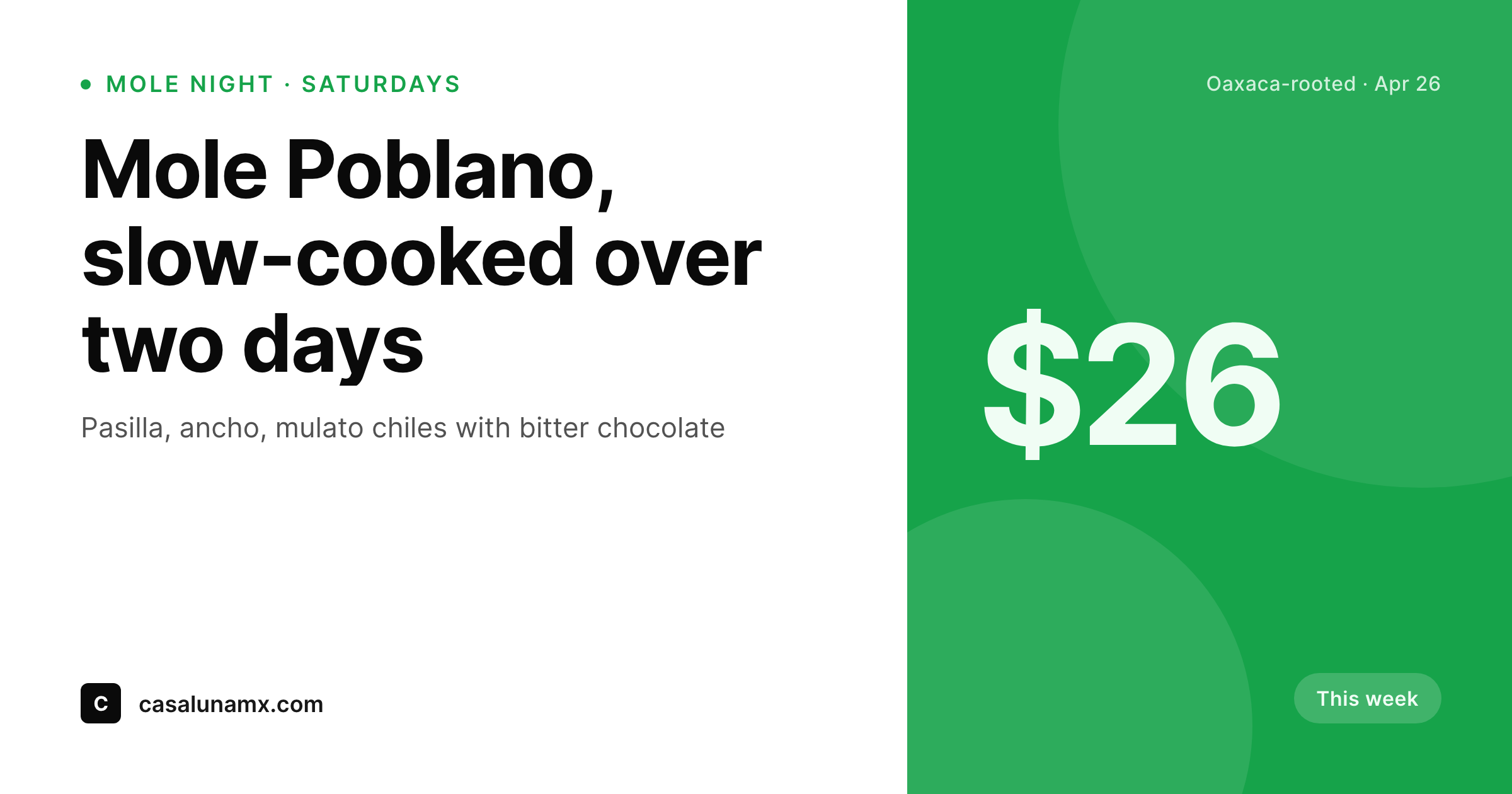 SleekPixel example output for Mexican restaurants