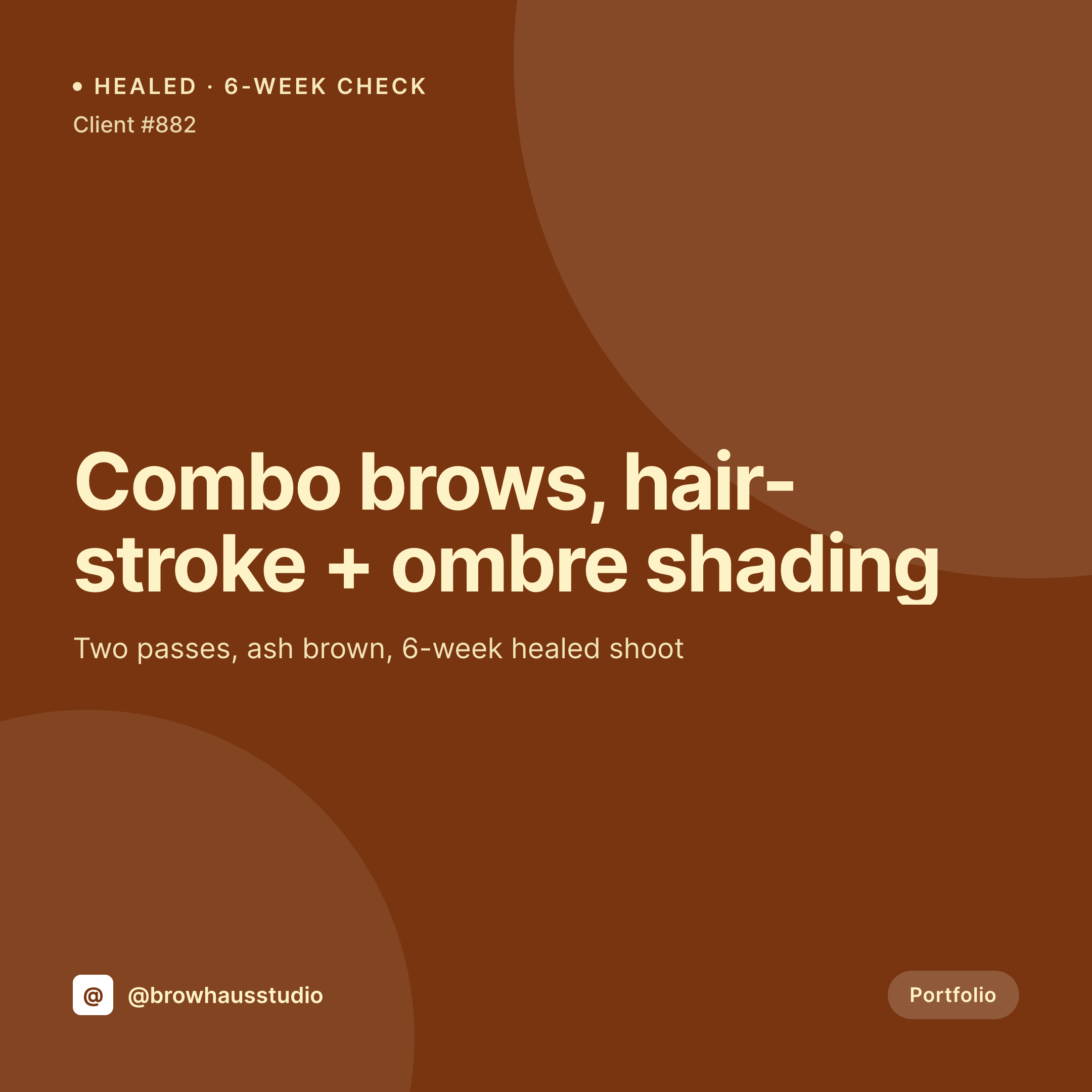SleekPixel example output for microblading artist