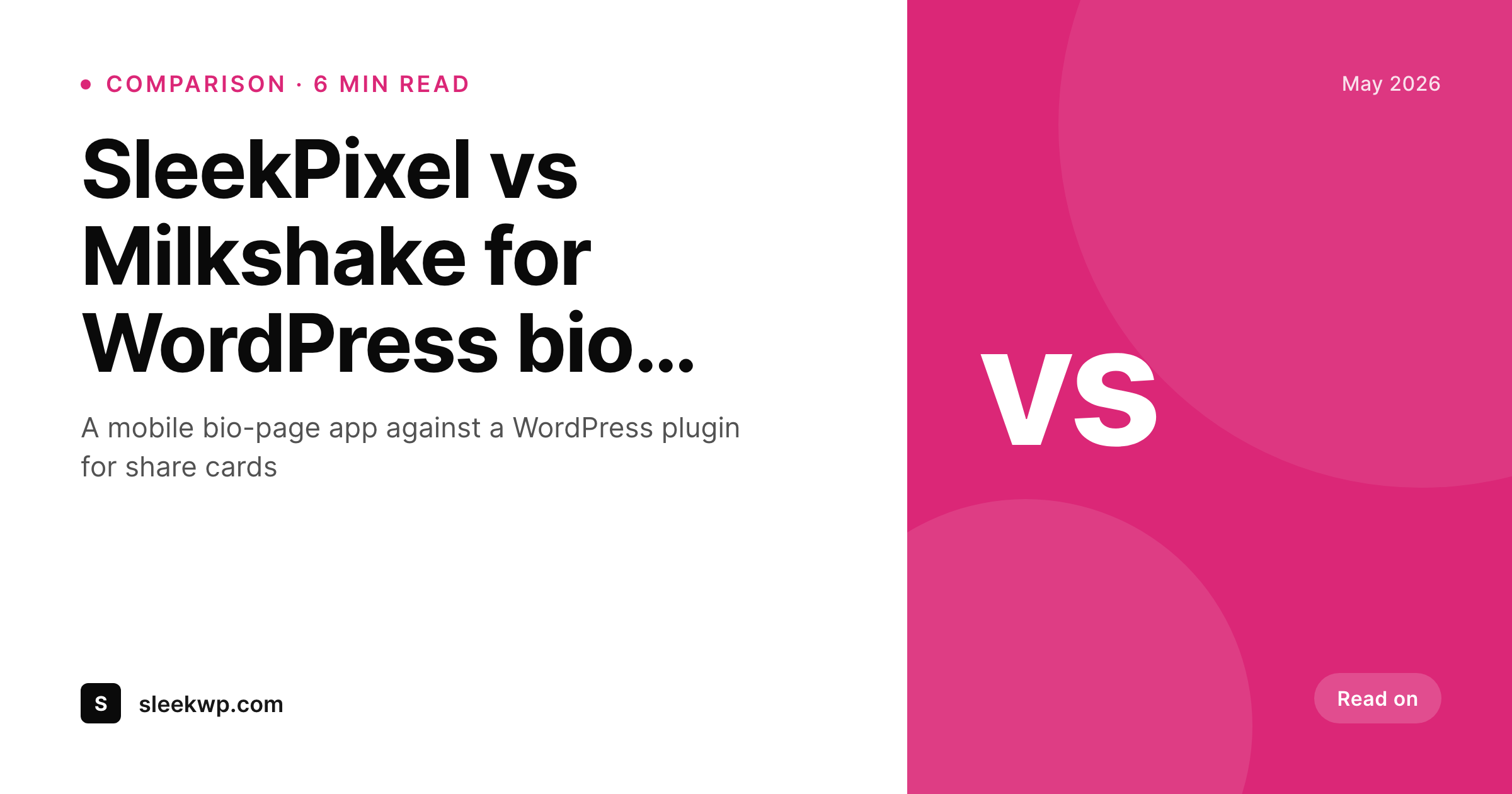 SleekPixel example output for Milkshake alternative for WordPress