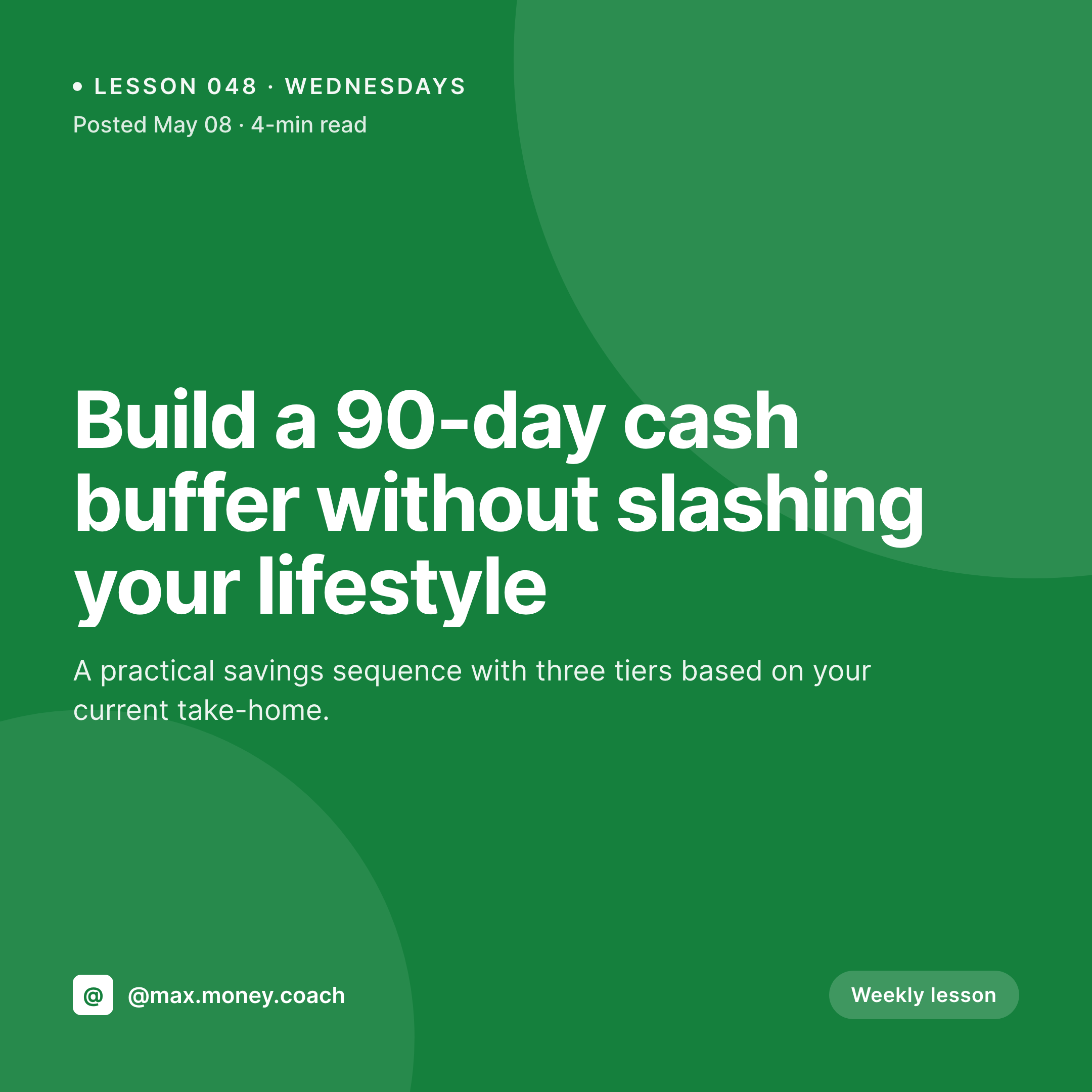 SleekPixel example output for money coach