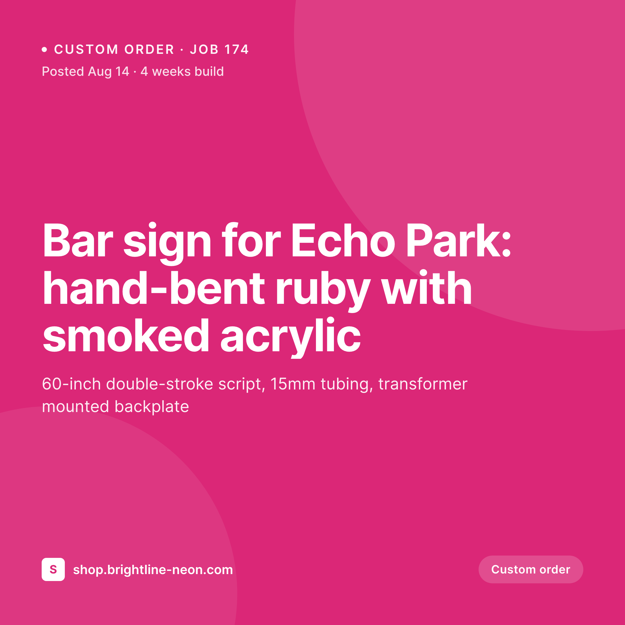 SleekPixel example output for neon sign maker