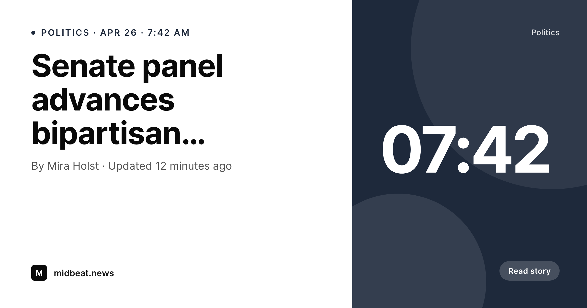 SleekPixel example output for news publisher