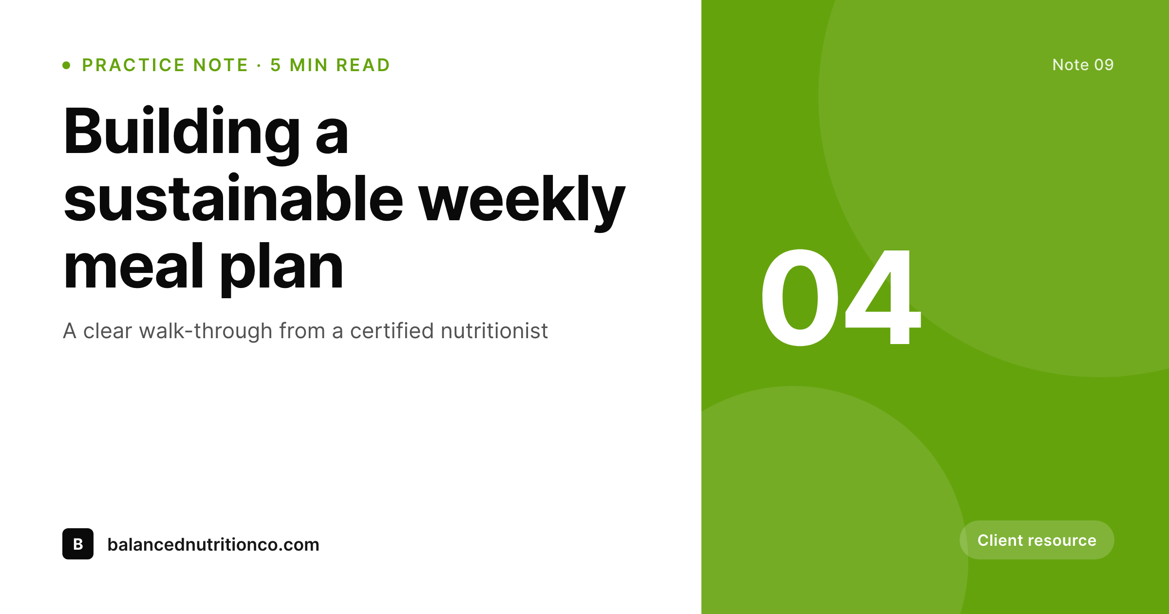 SleekPixel example output for nutritionists