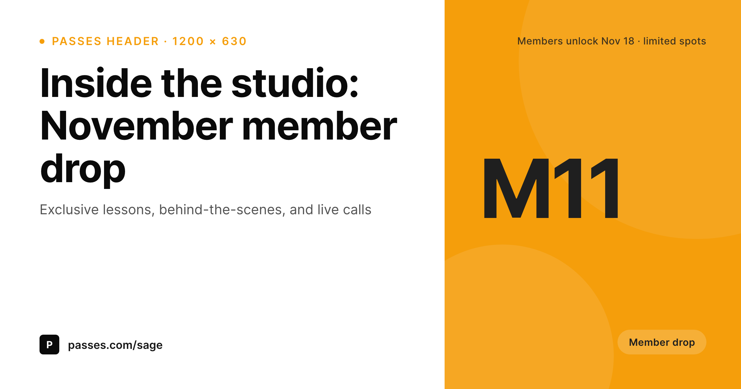 SleekPixel example output for Passes page banner