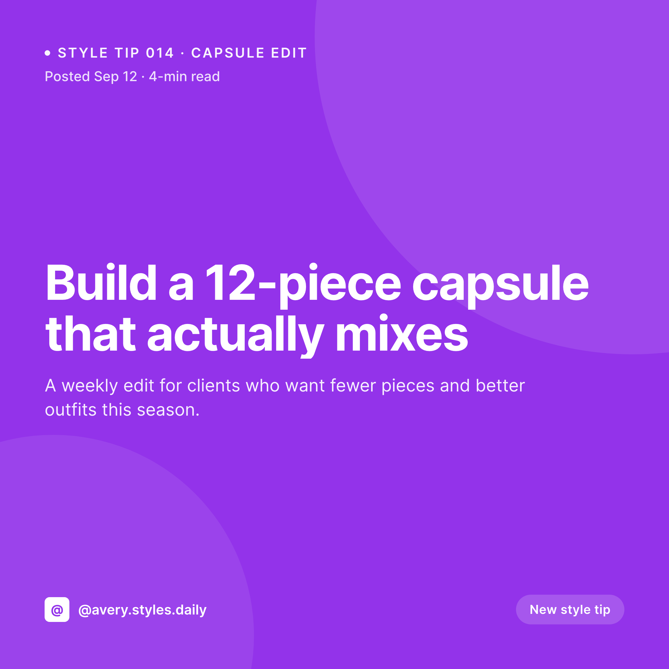 SleekPixel example output for personal stylist