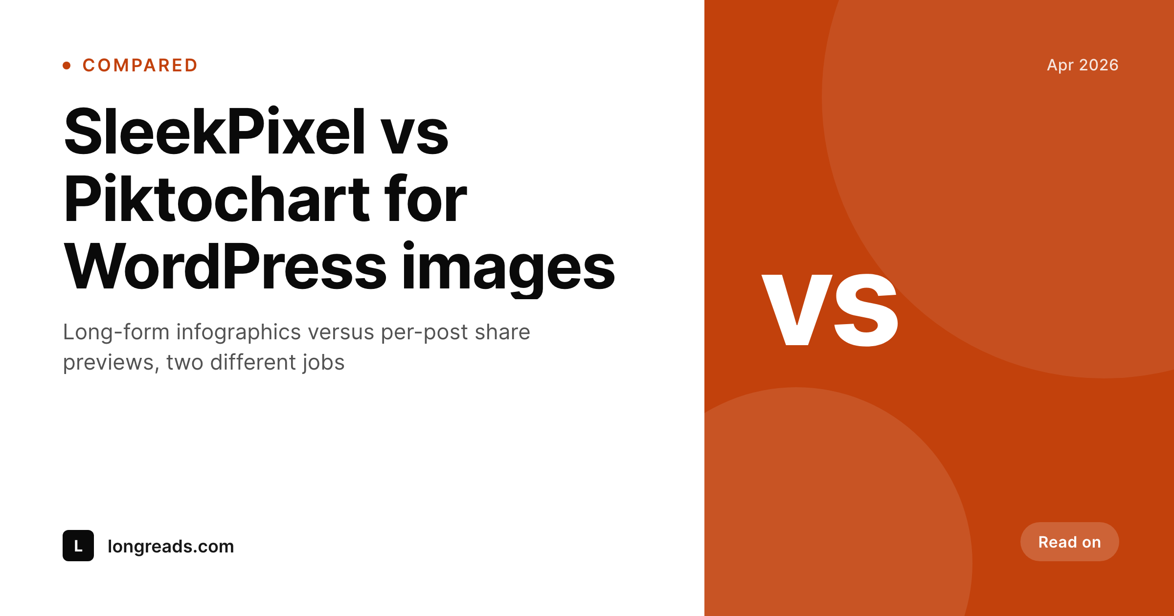 SleekPixel example output for Piktochart alternative for WordPress