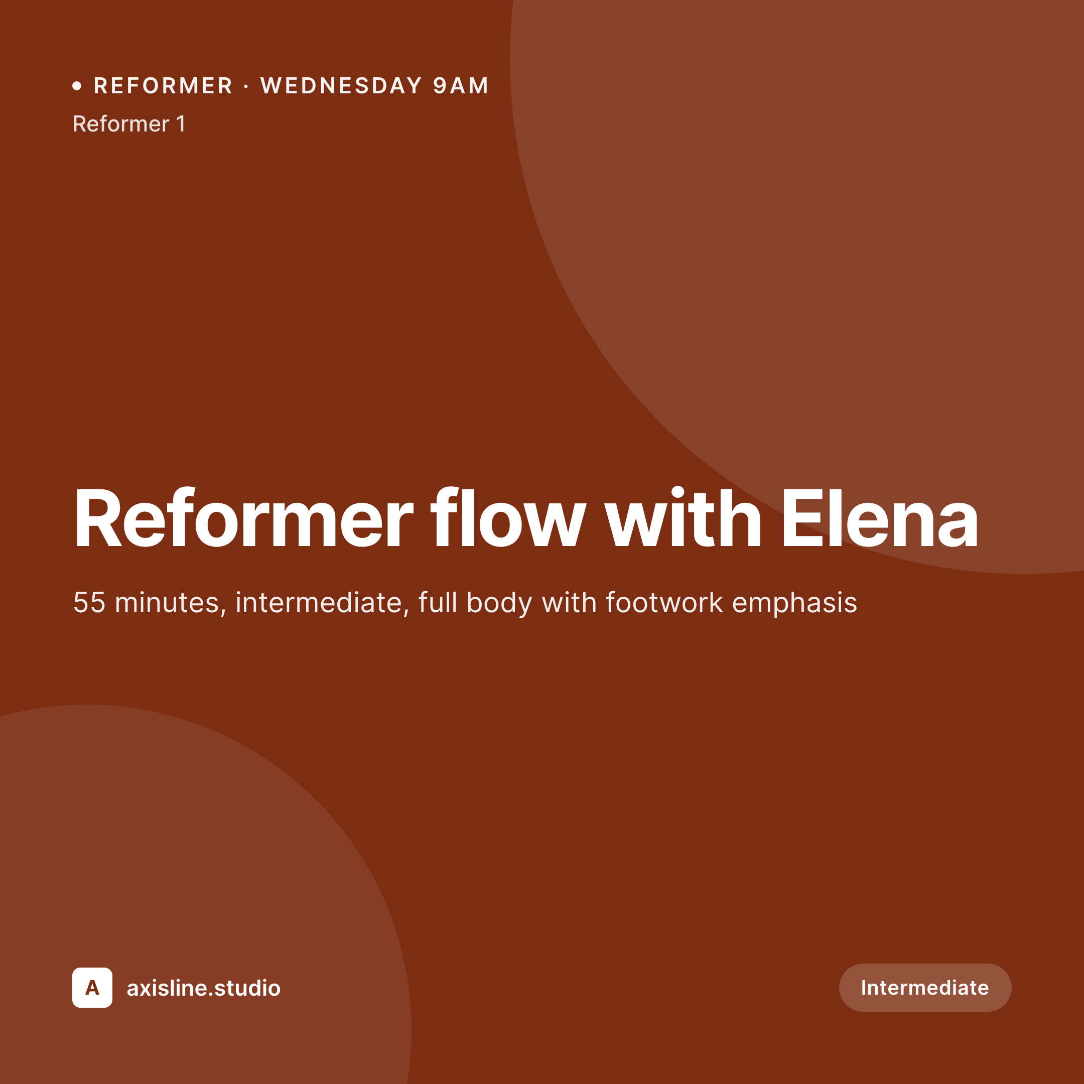 SleekPixel example output for pilates studios