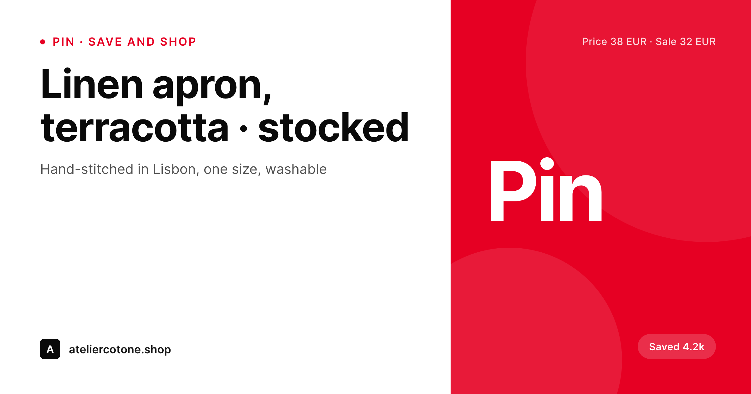 SleekPixel example output for Pinterest for WooCommerce