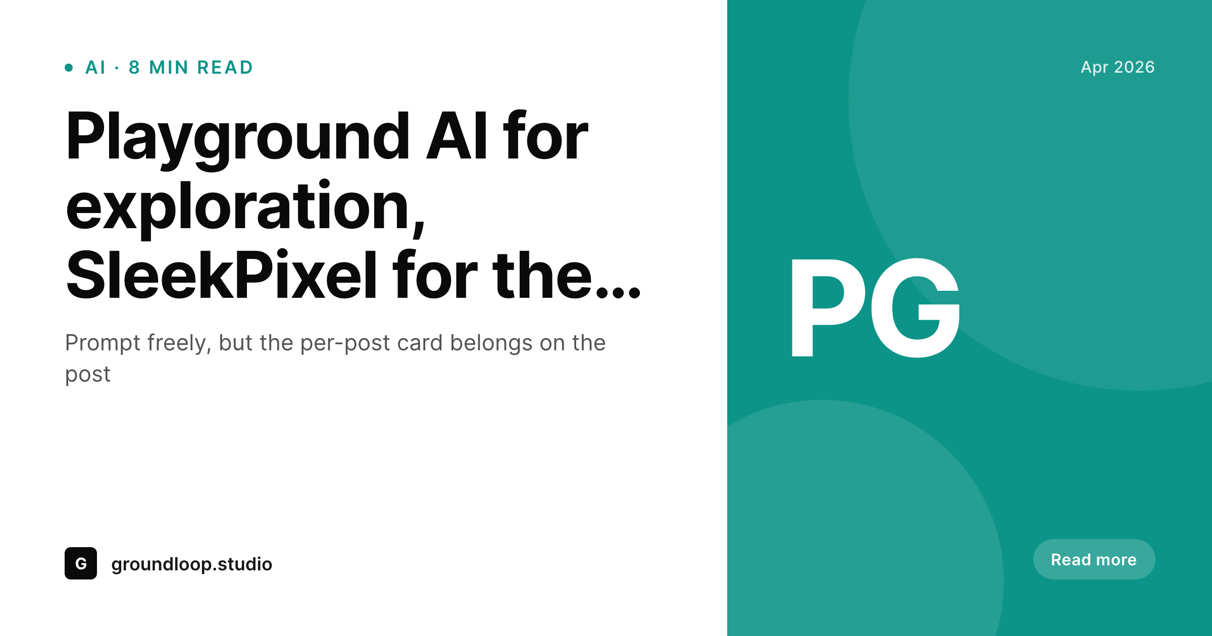 SleekPixel example output for Playground AI alternative for WordPress images
