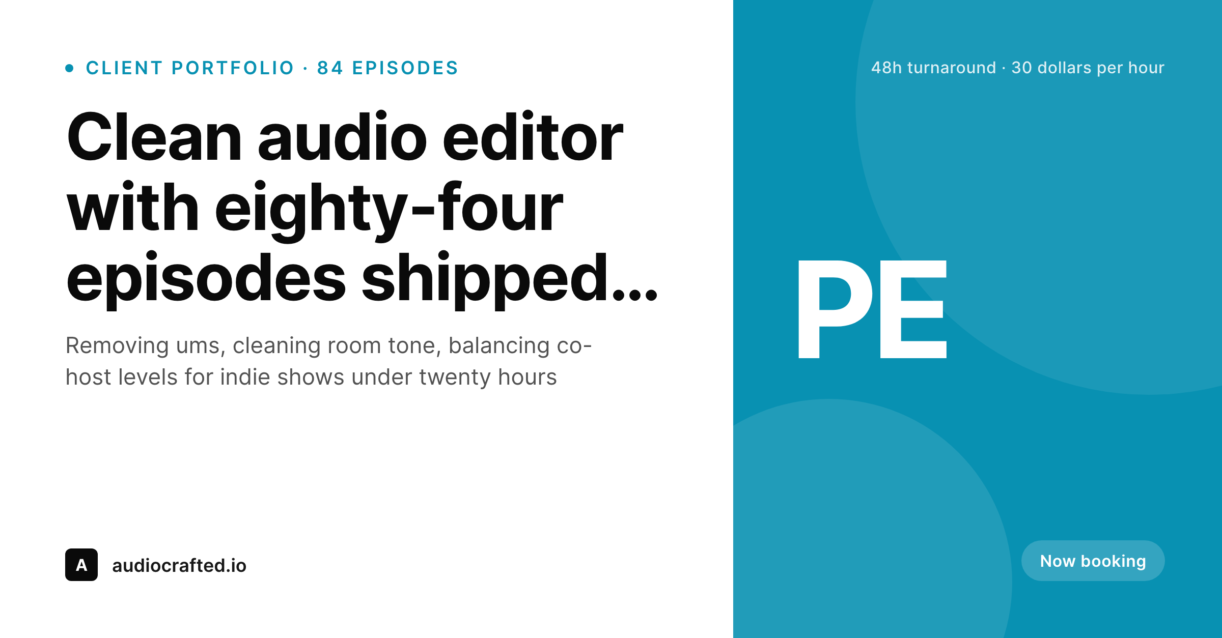 SleekPixel example output for podcast editor