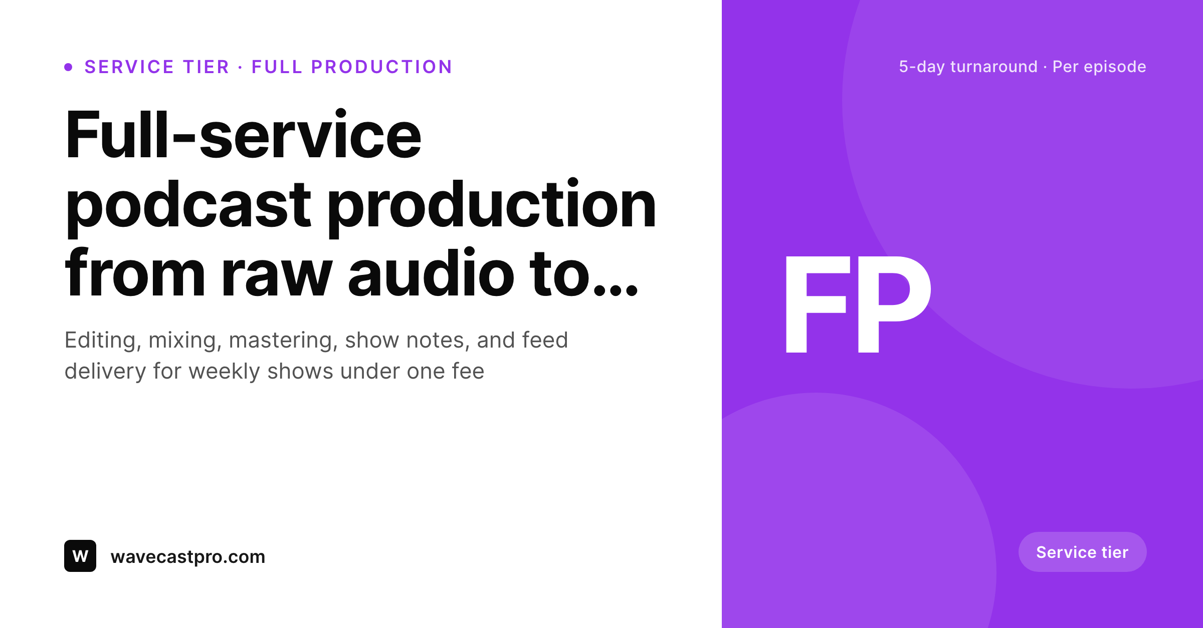 SleekPixel example output for podcast producer