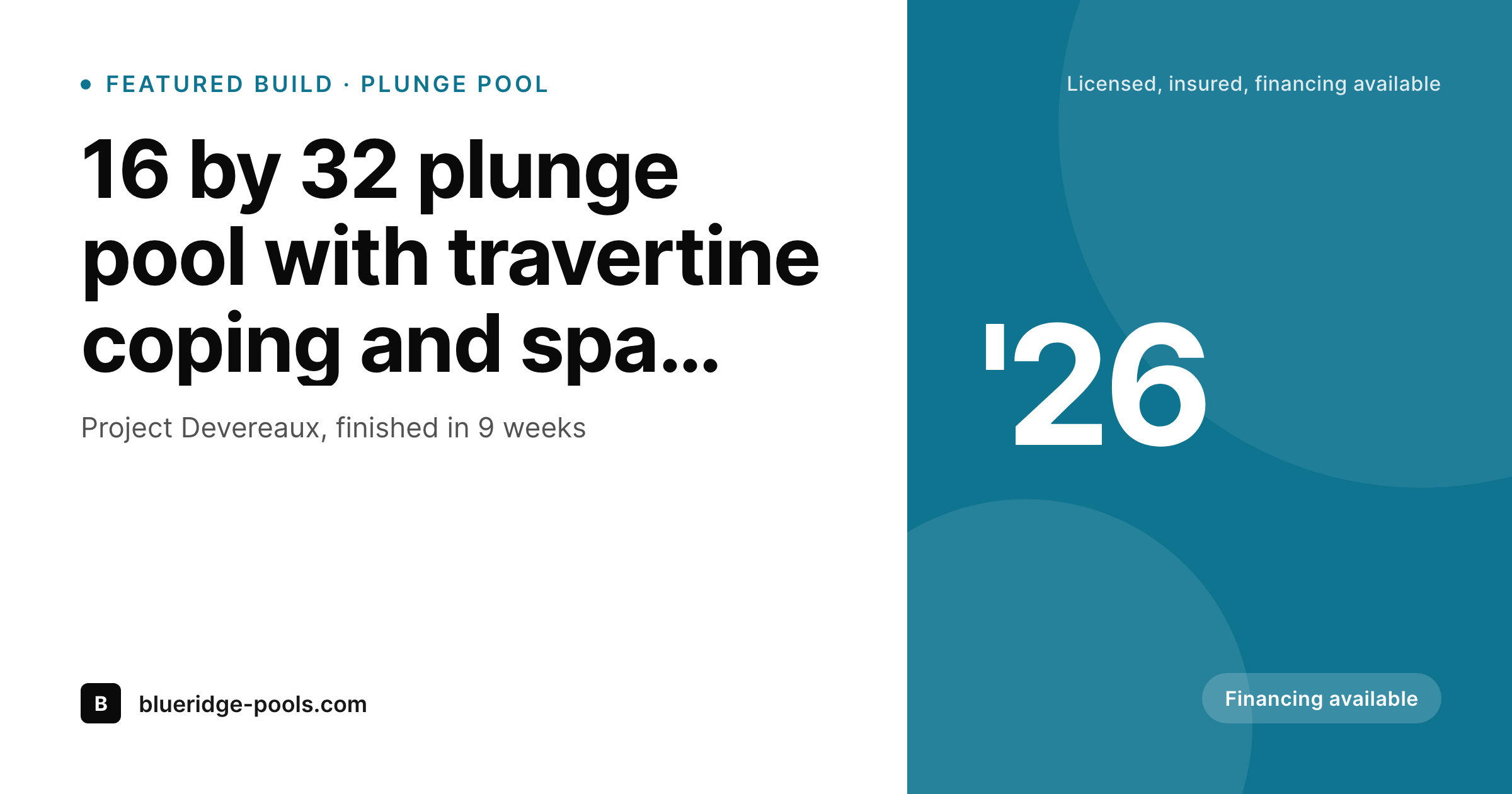 SleekPixel example output for pool builder