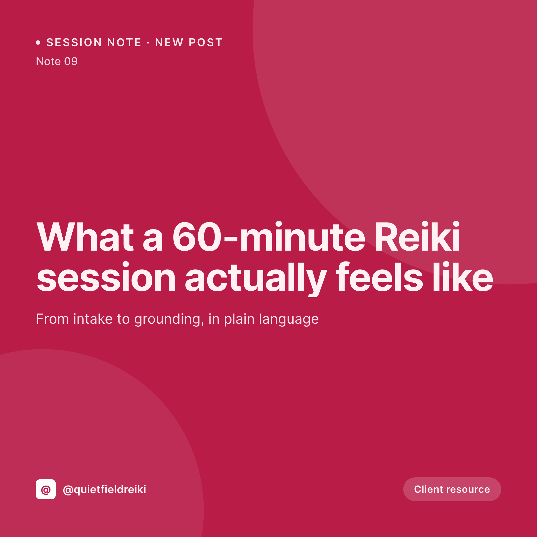 SleekPixel example output for Reiki practitioners