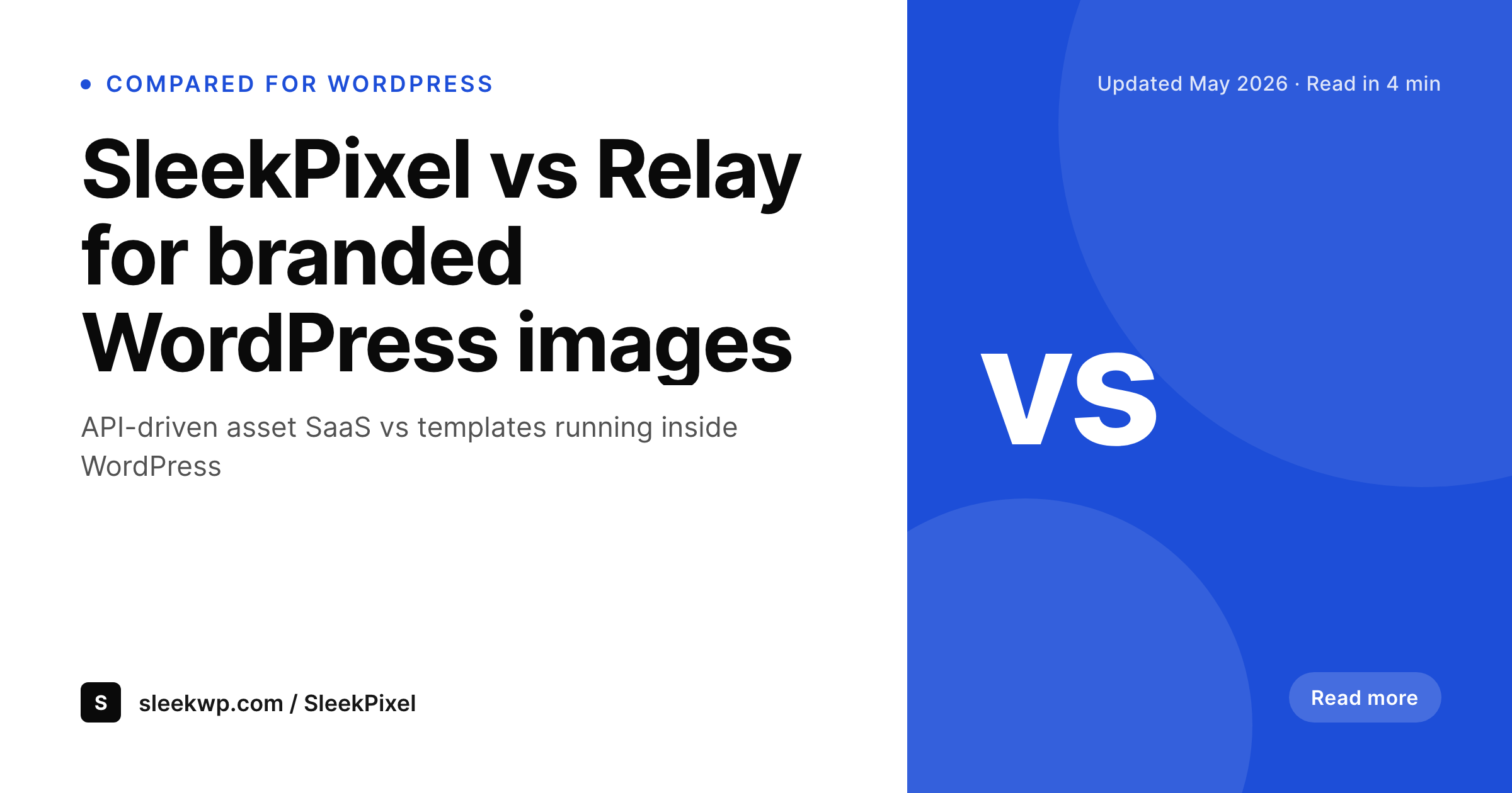 SleekPixel example output for Relay alternative for WordPress
