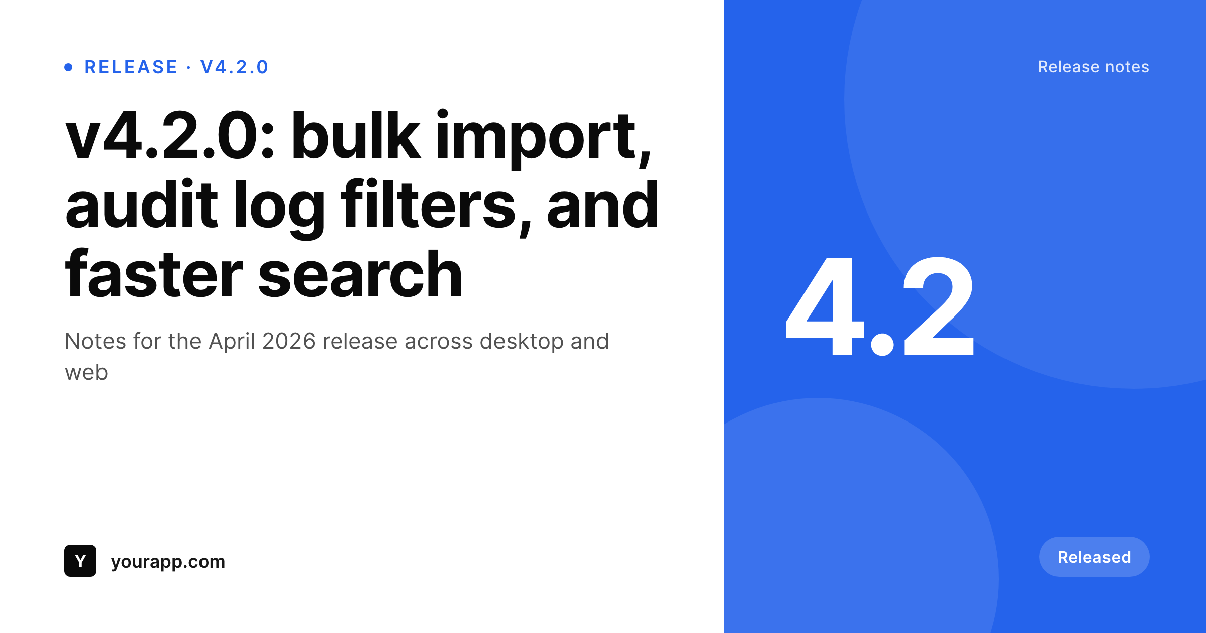 SleekPixel example output for release note cards