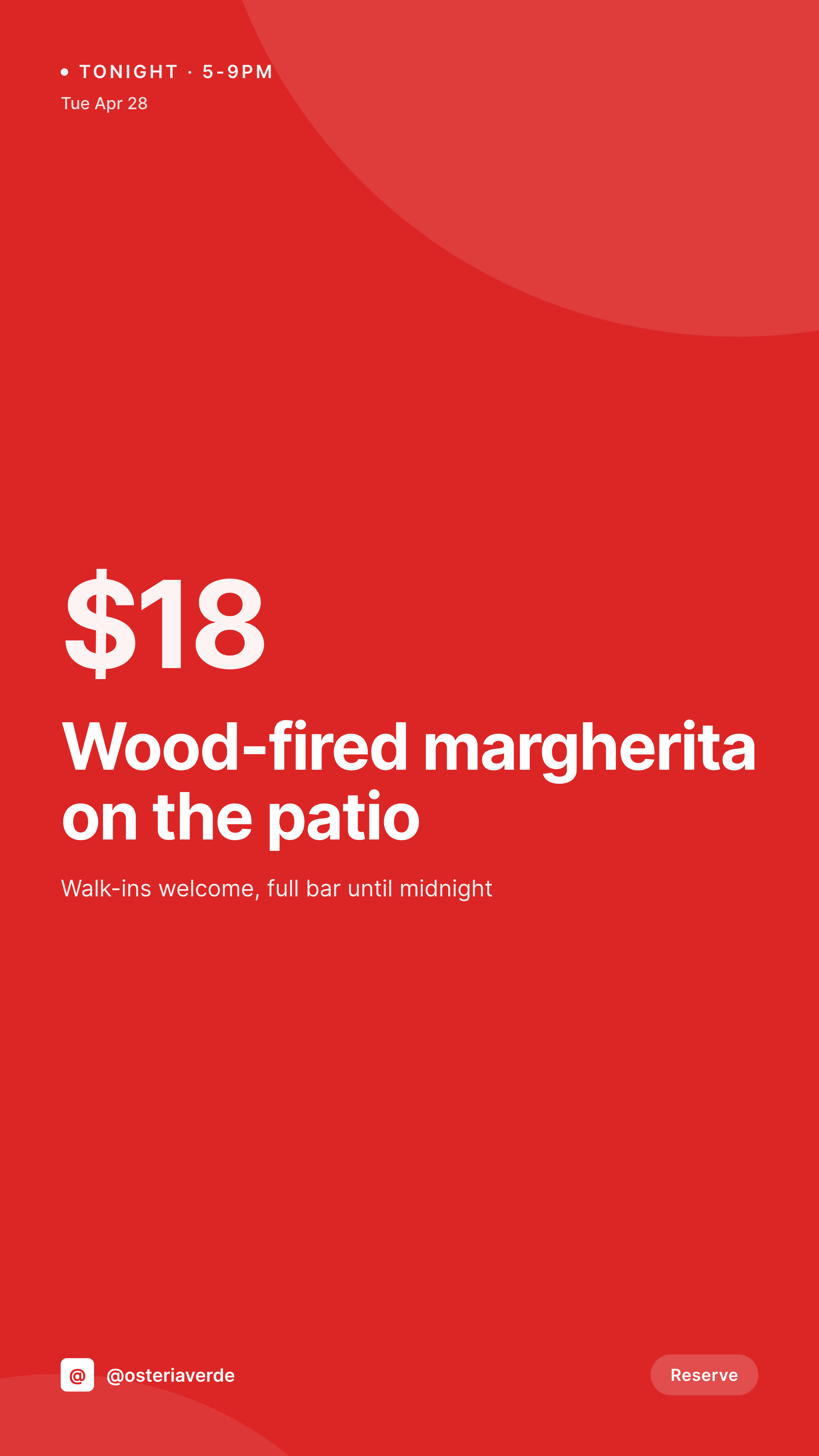 SleekPixel example output for restaurant