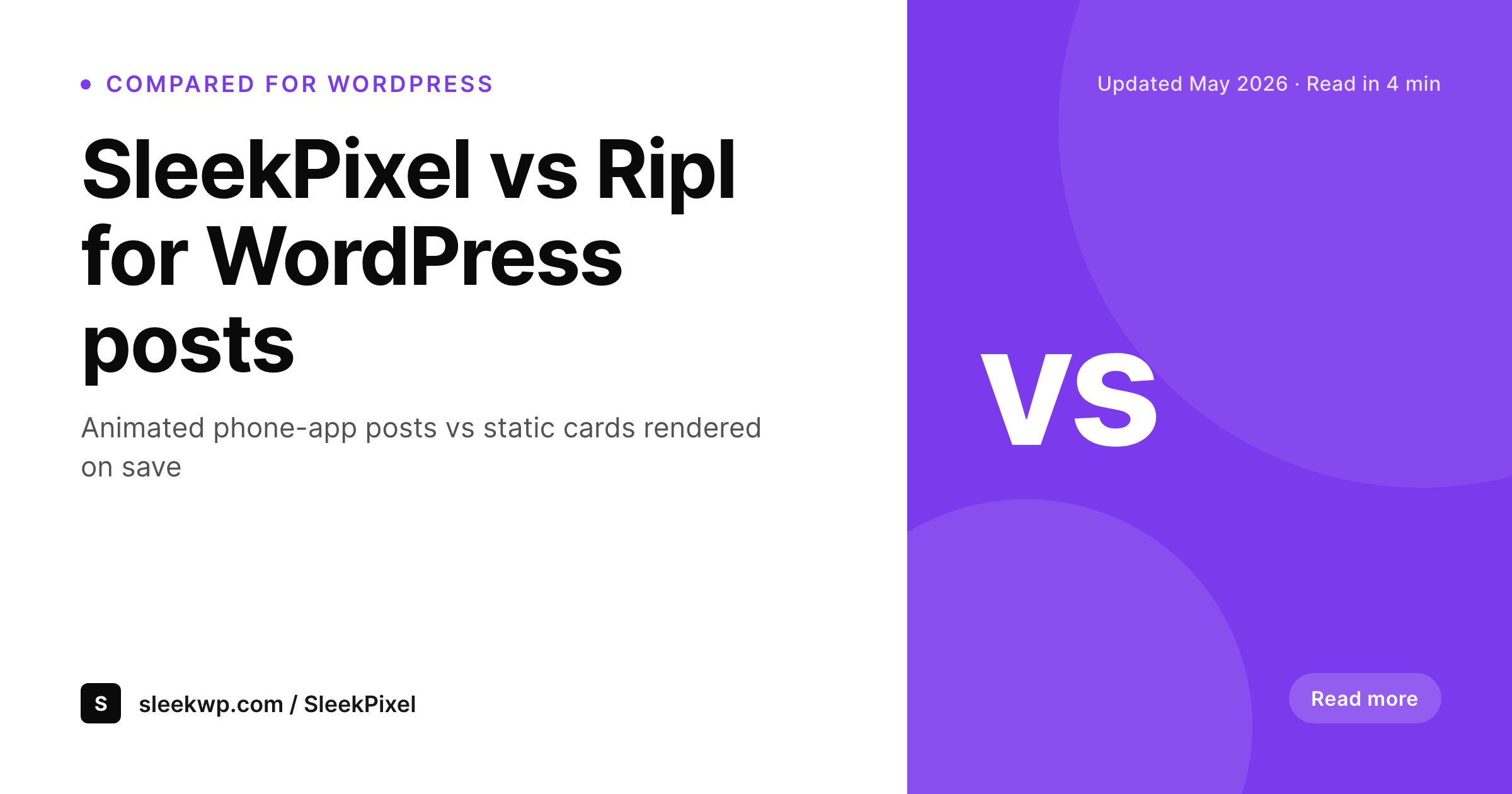 SleekPixel example output for Ripl alternative for WordPress