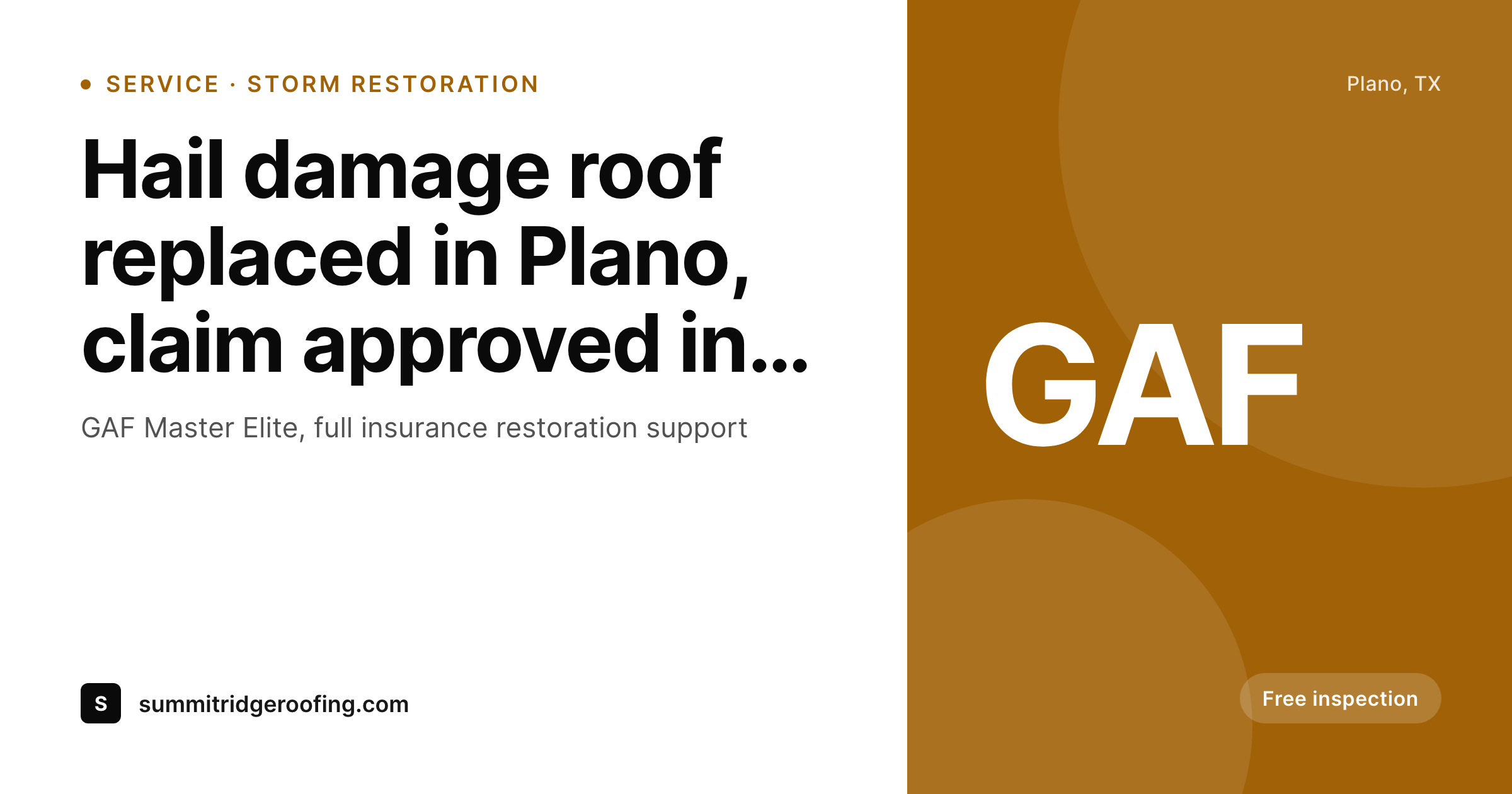 SleekPixel example output for roofing company
