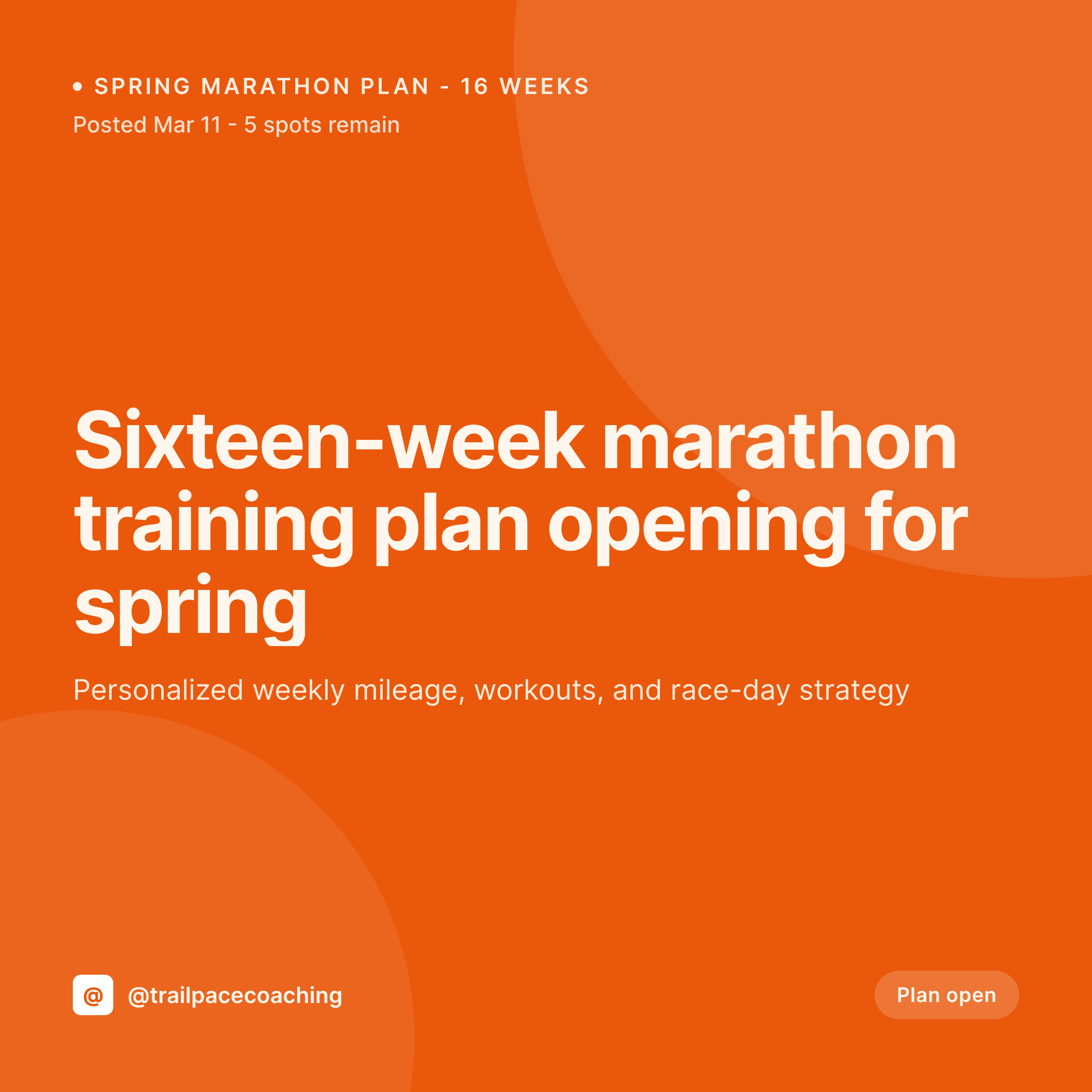 SleekPixel example output for running coach