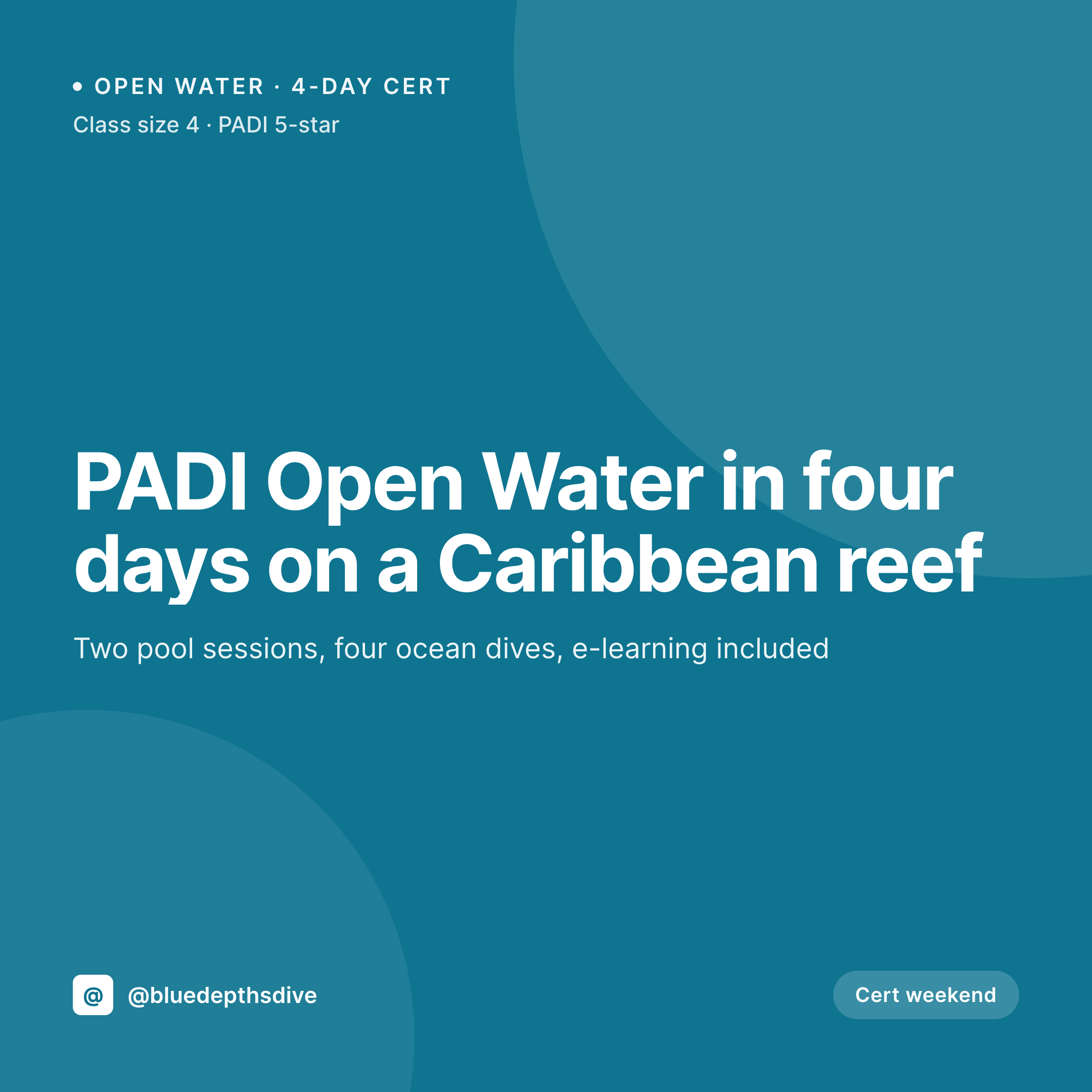 SleekPixel example output for scuba diving school