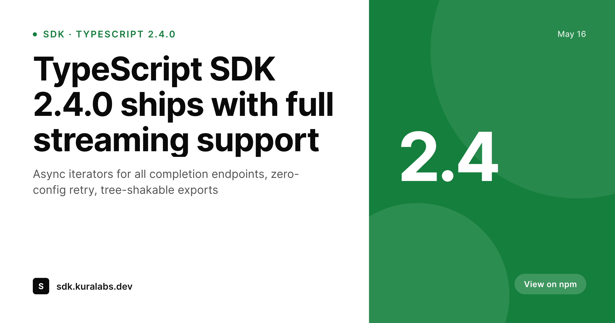 SleekPixel example output for SDK release card