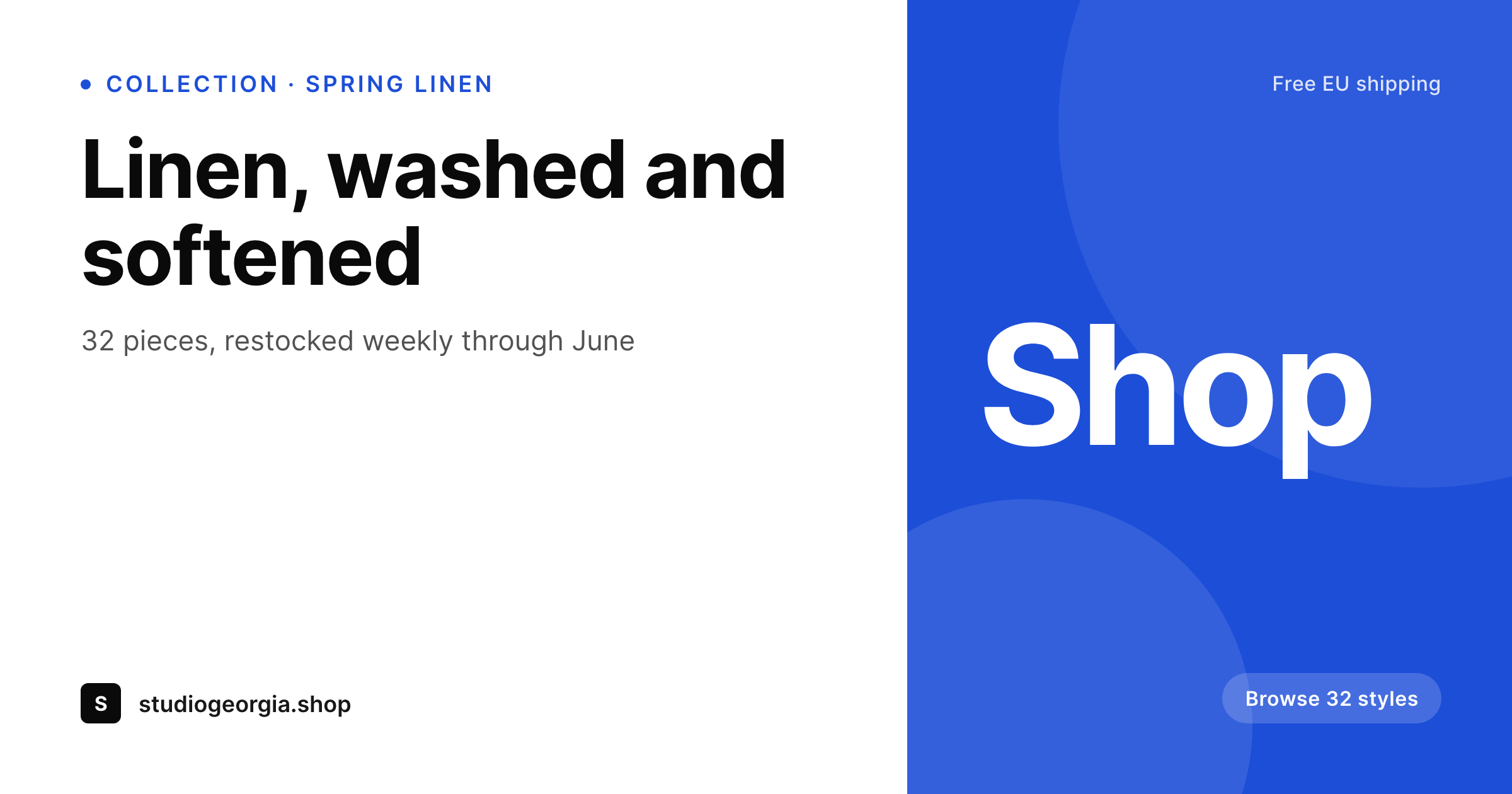 SleekPixel example output for Shopify collection banners
