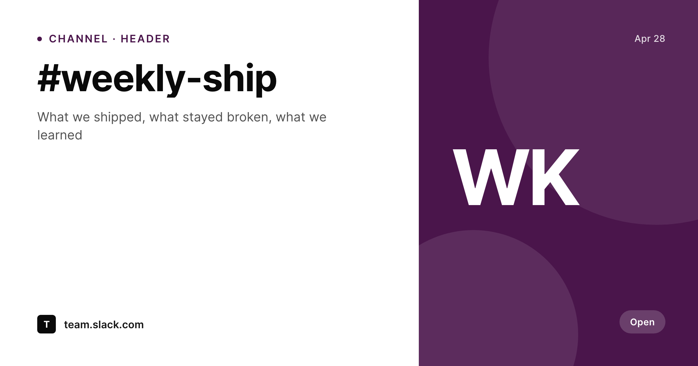 SleekPixel example output for Slack channel headers