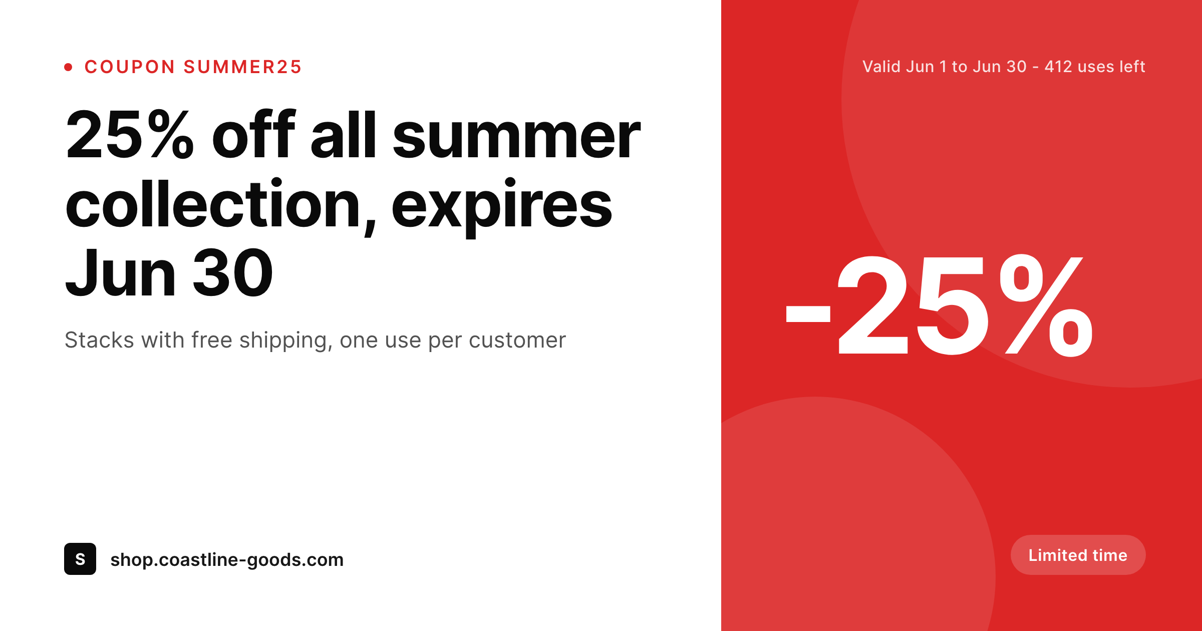 SleekPixel example output for Smart Coupons for WooCommerce
